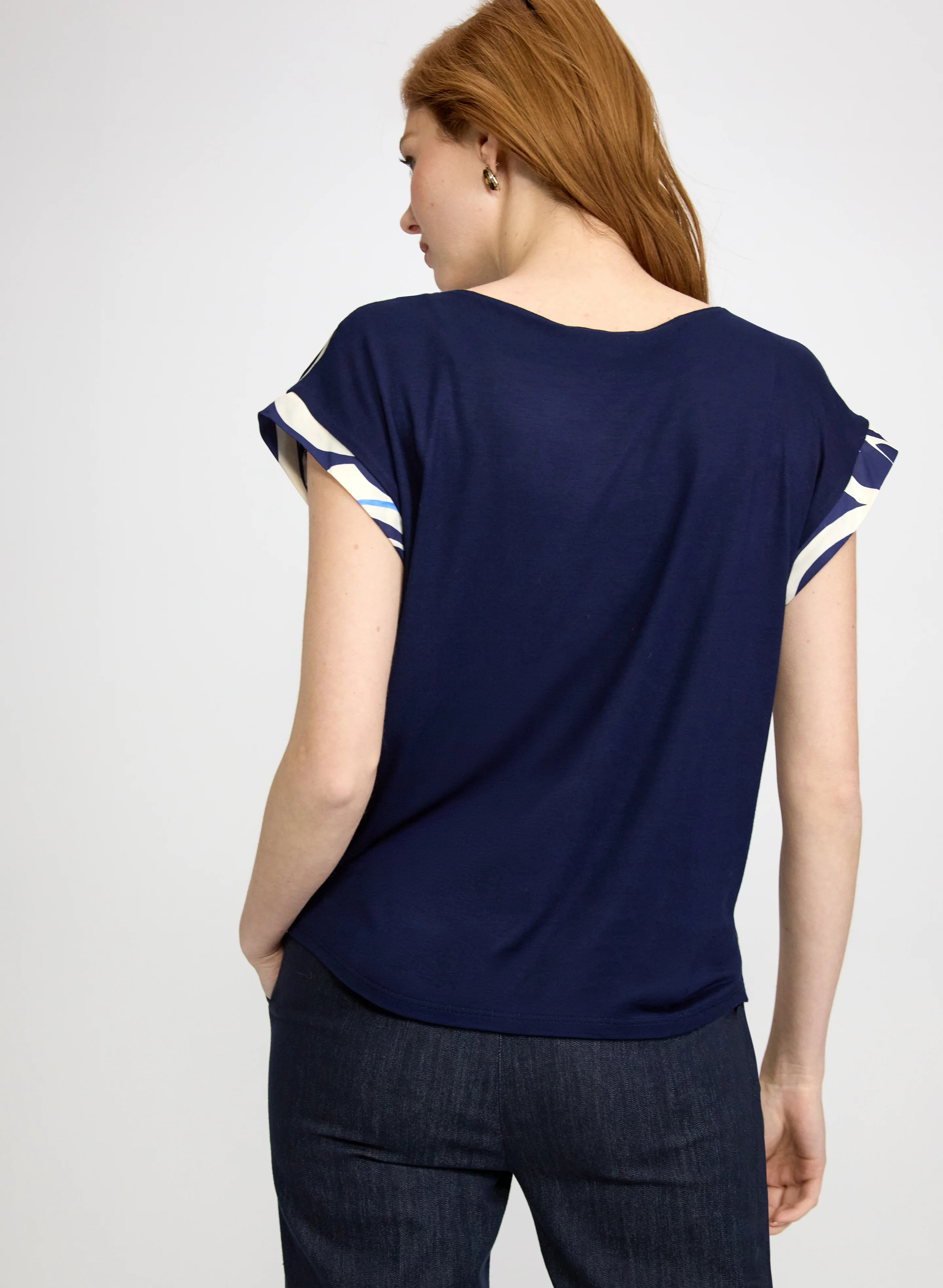 Floral Cap Sleeve Top - Image 4