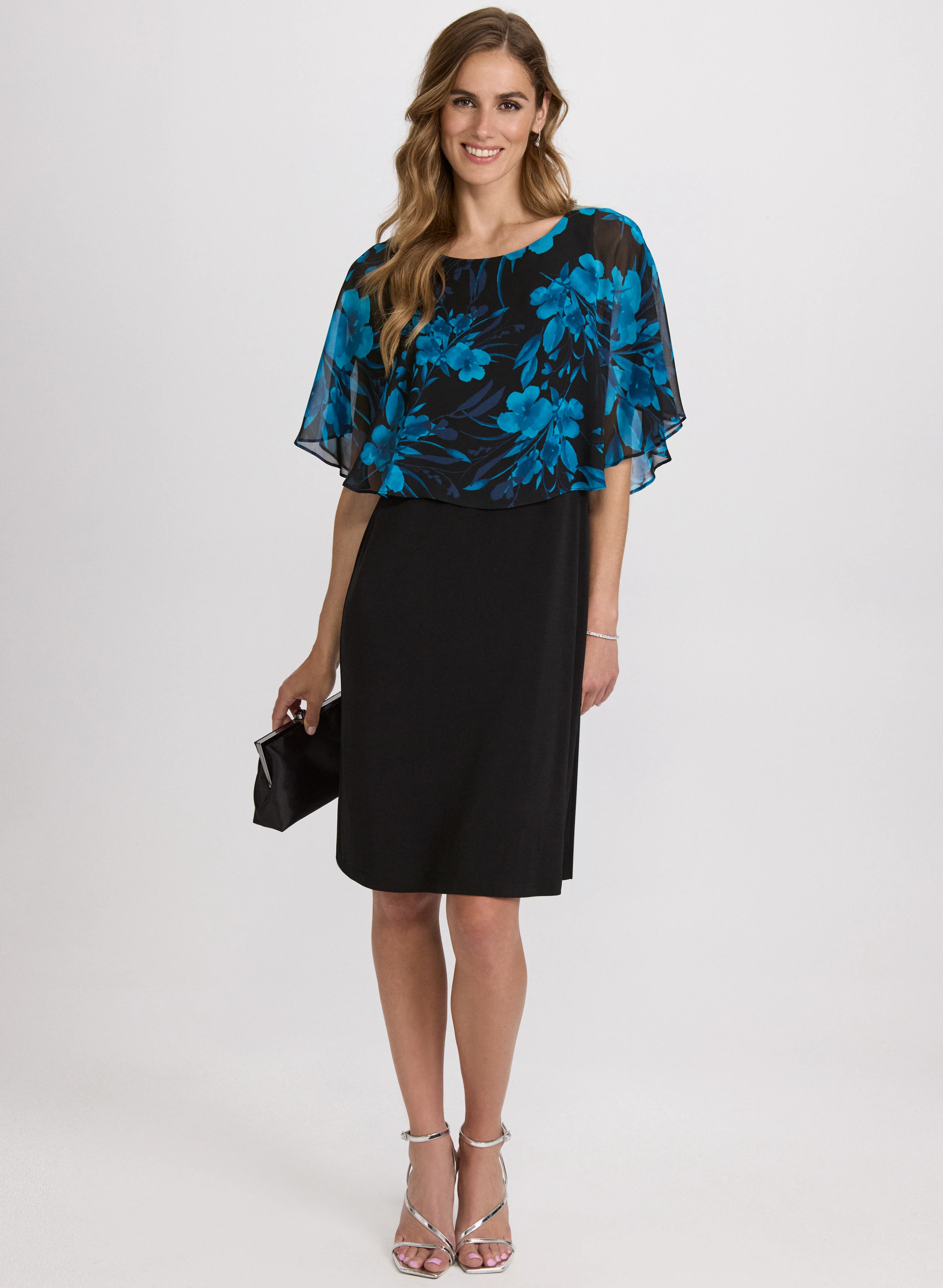 Floral Capelet Dress