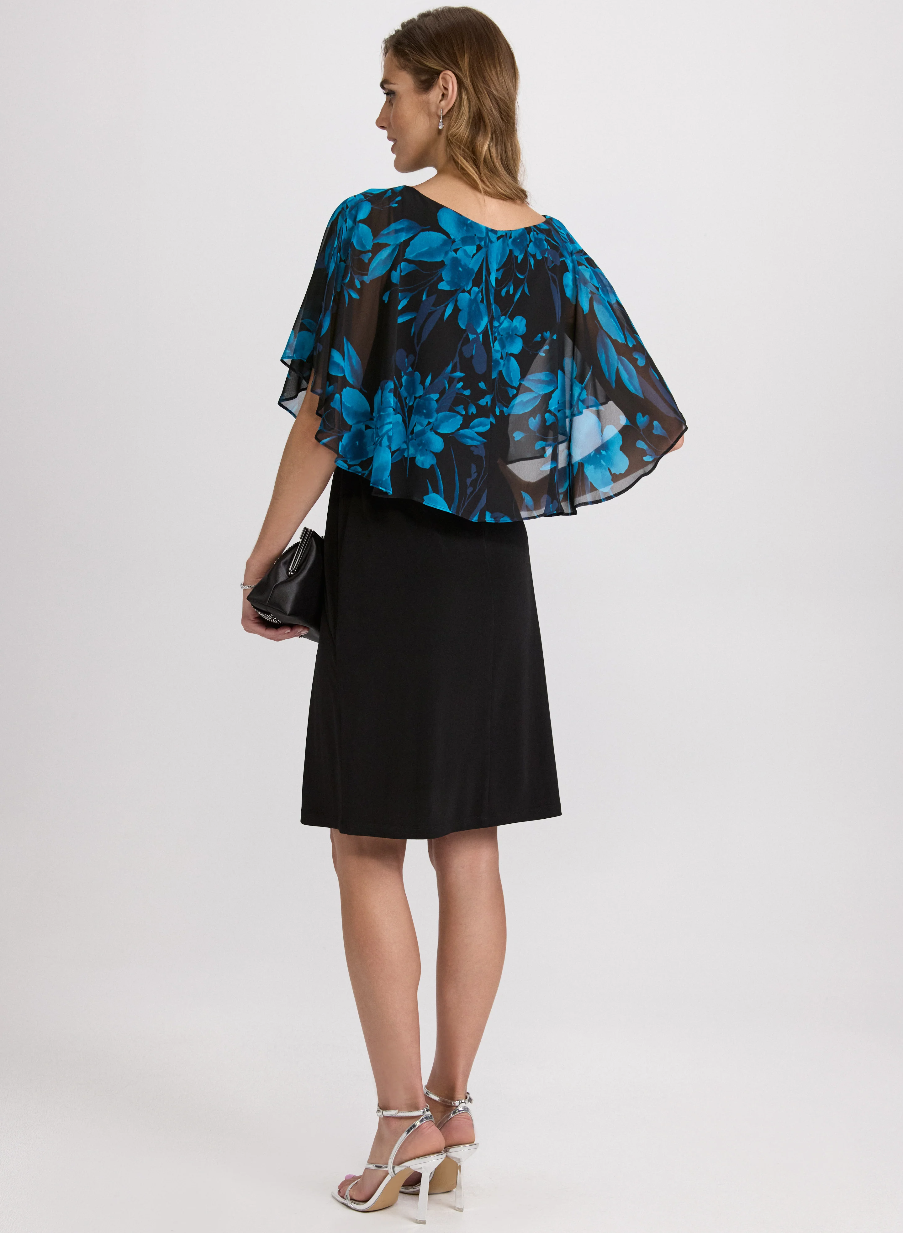 Floral Capelet Dress - Image 3