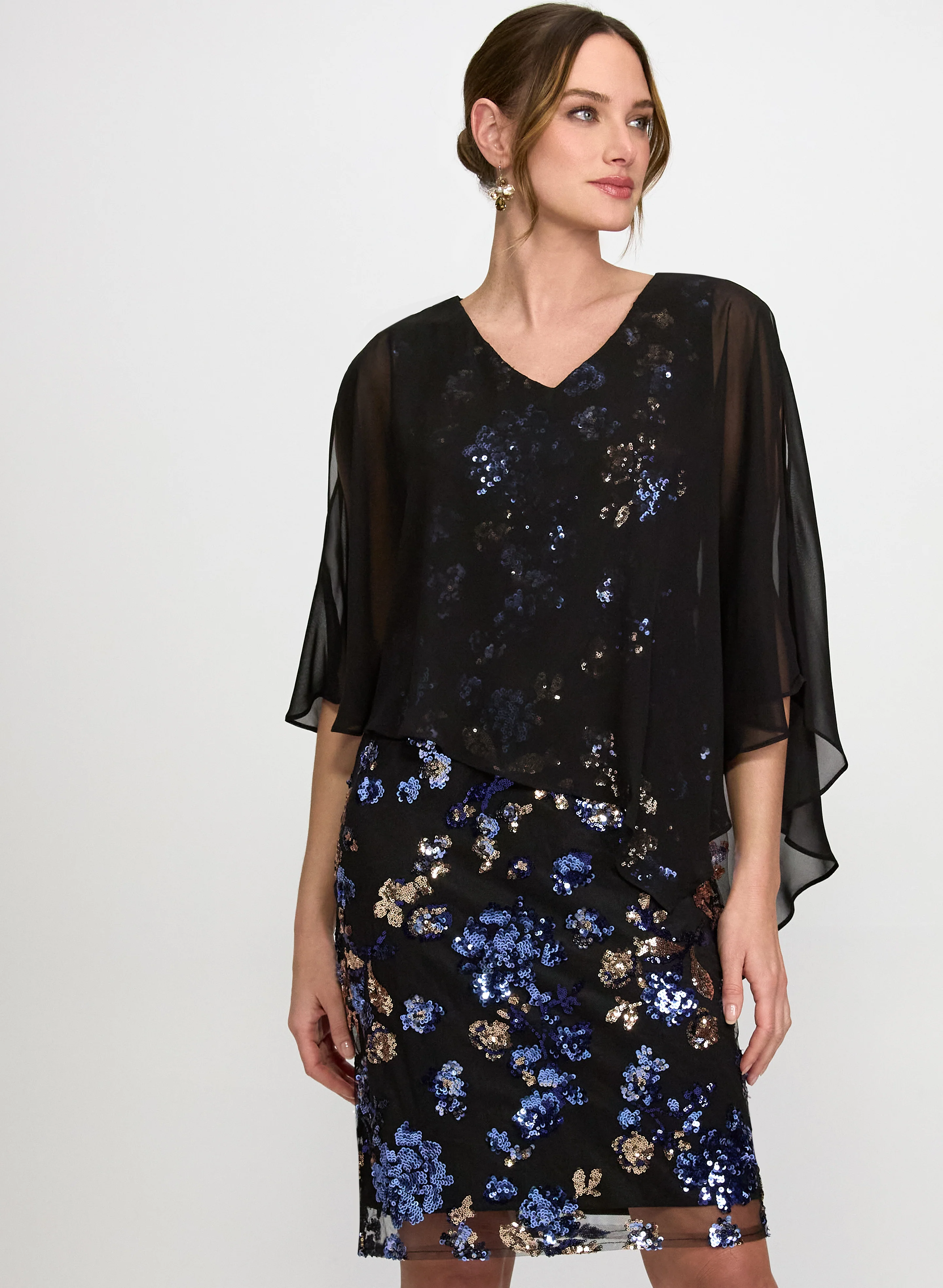 Floral Capelet Dress - Image 2
