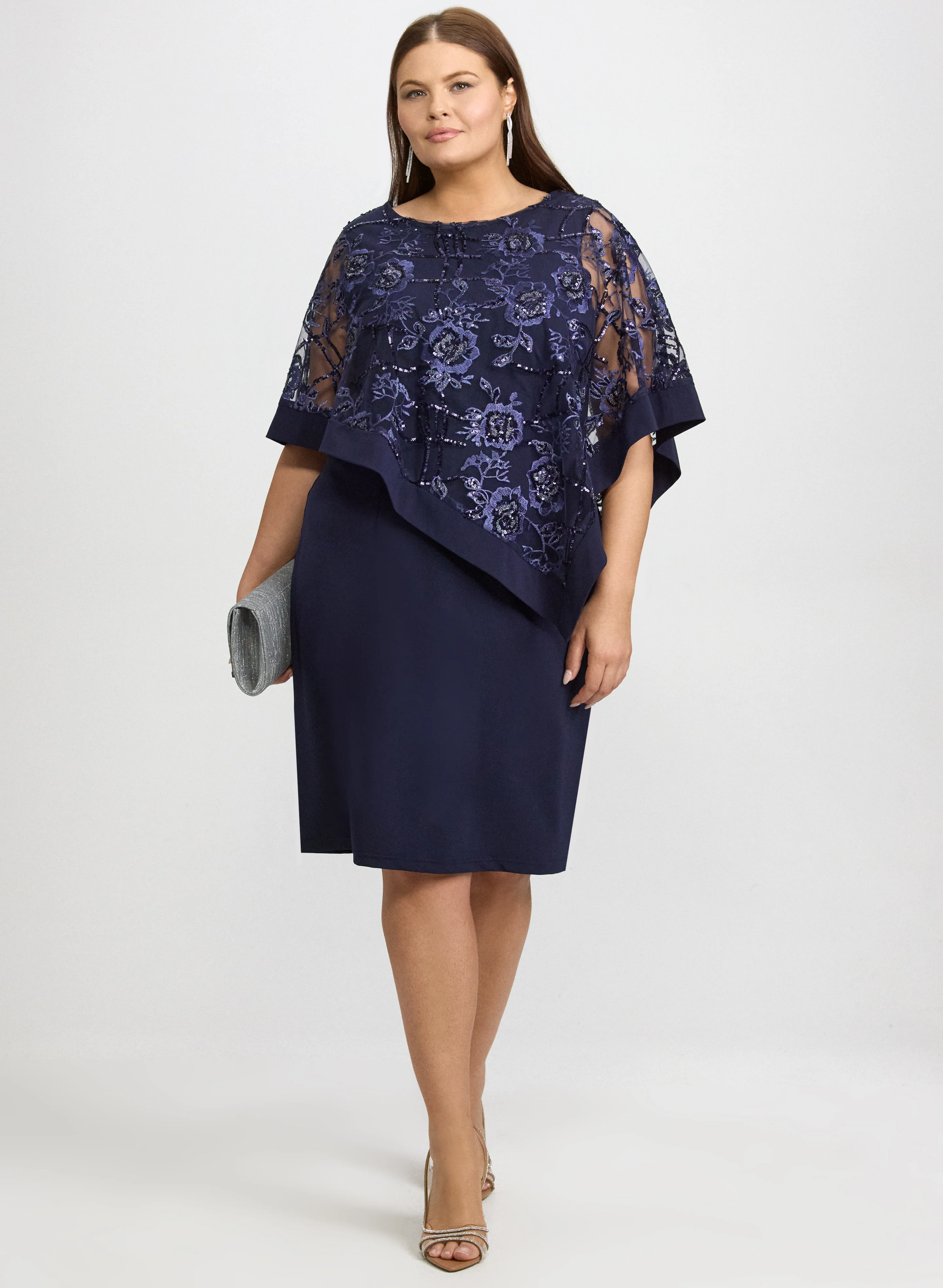 Floral Capelet Dress