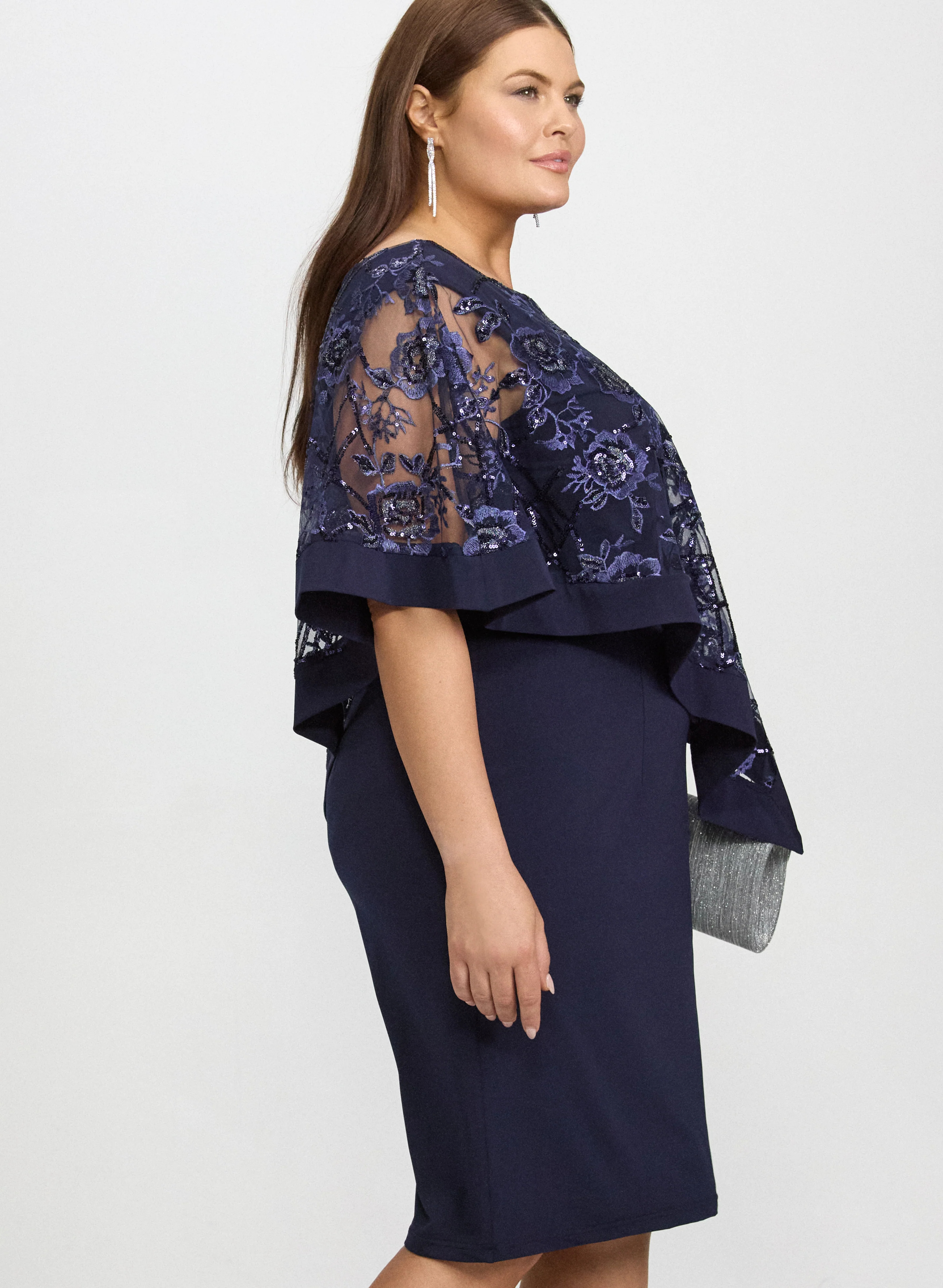 Floral Capelet Dress - Image 2