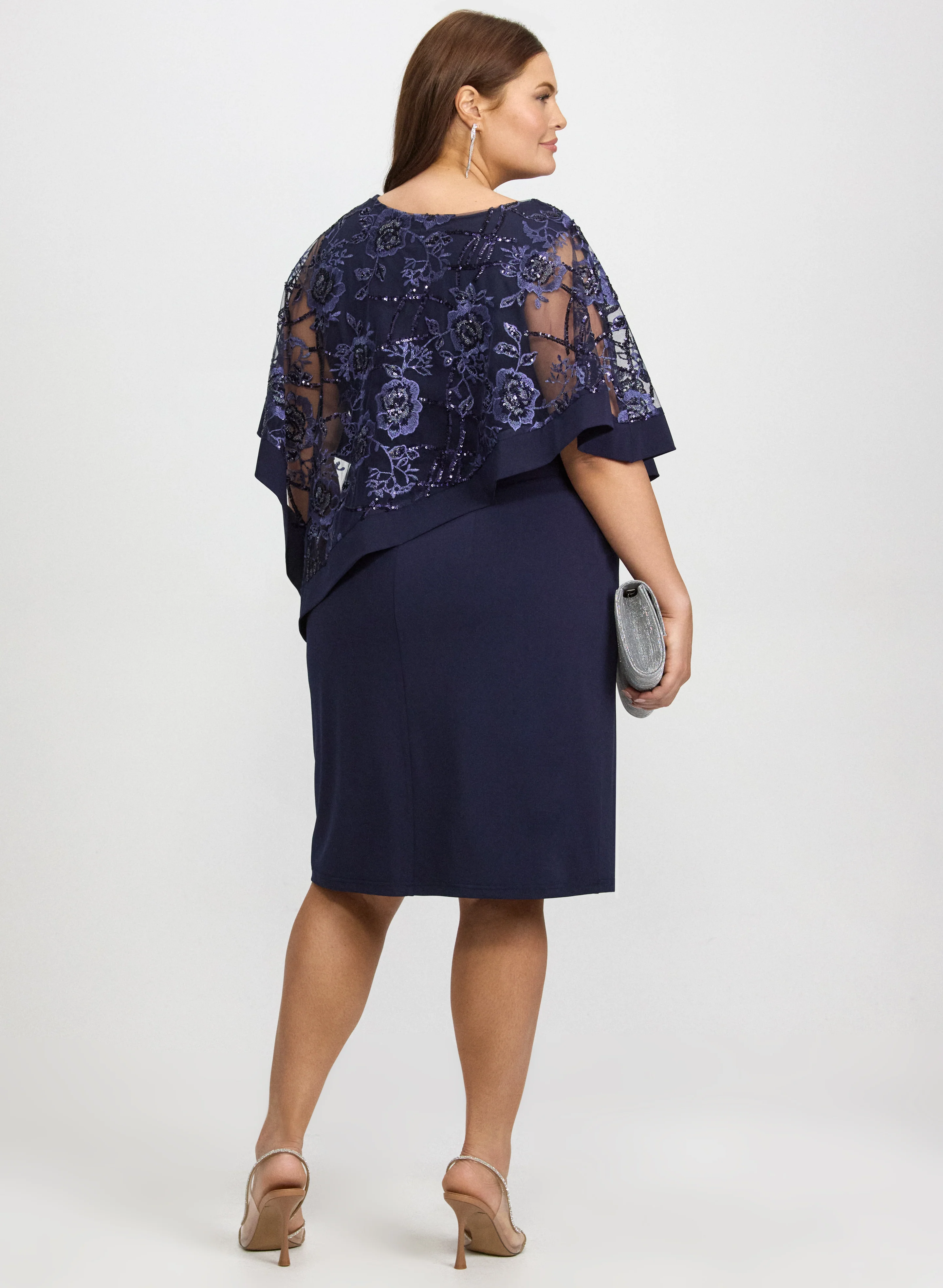 Floral Capelet Dress - Image 3