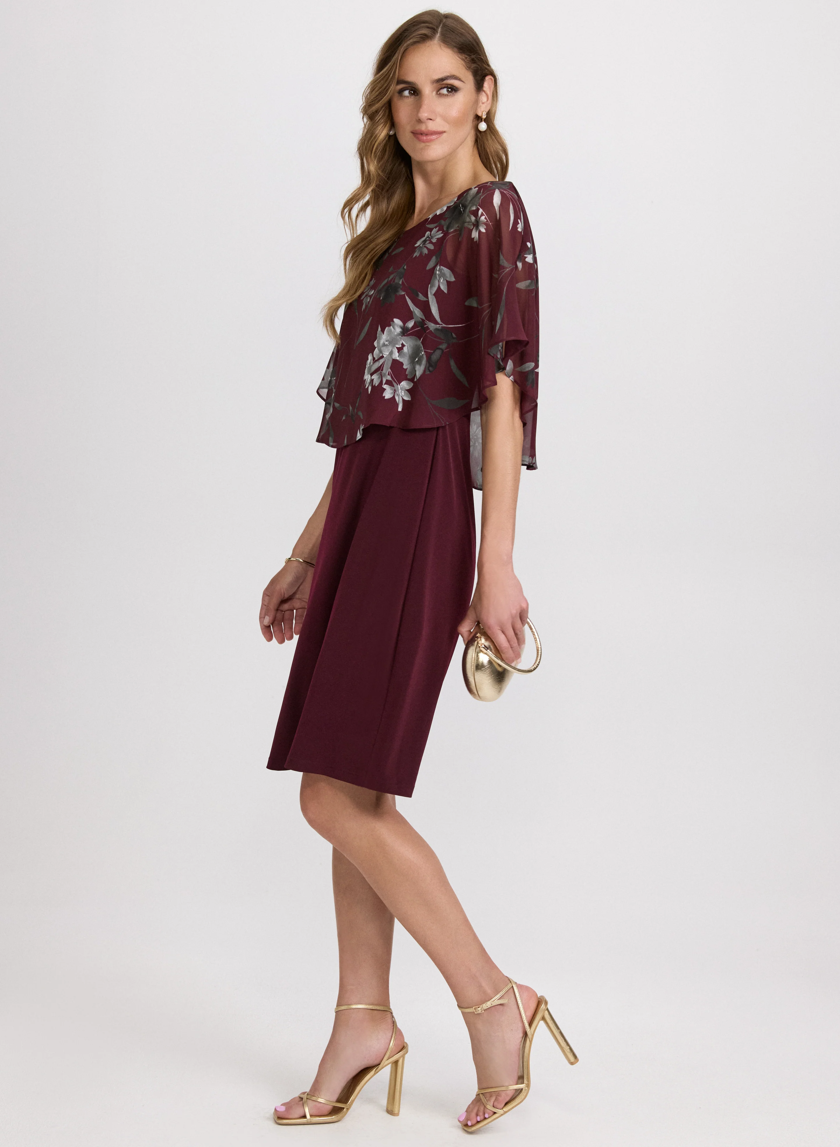 Floral Capelet Dress - Image 2