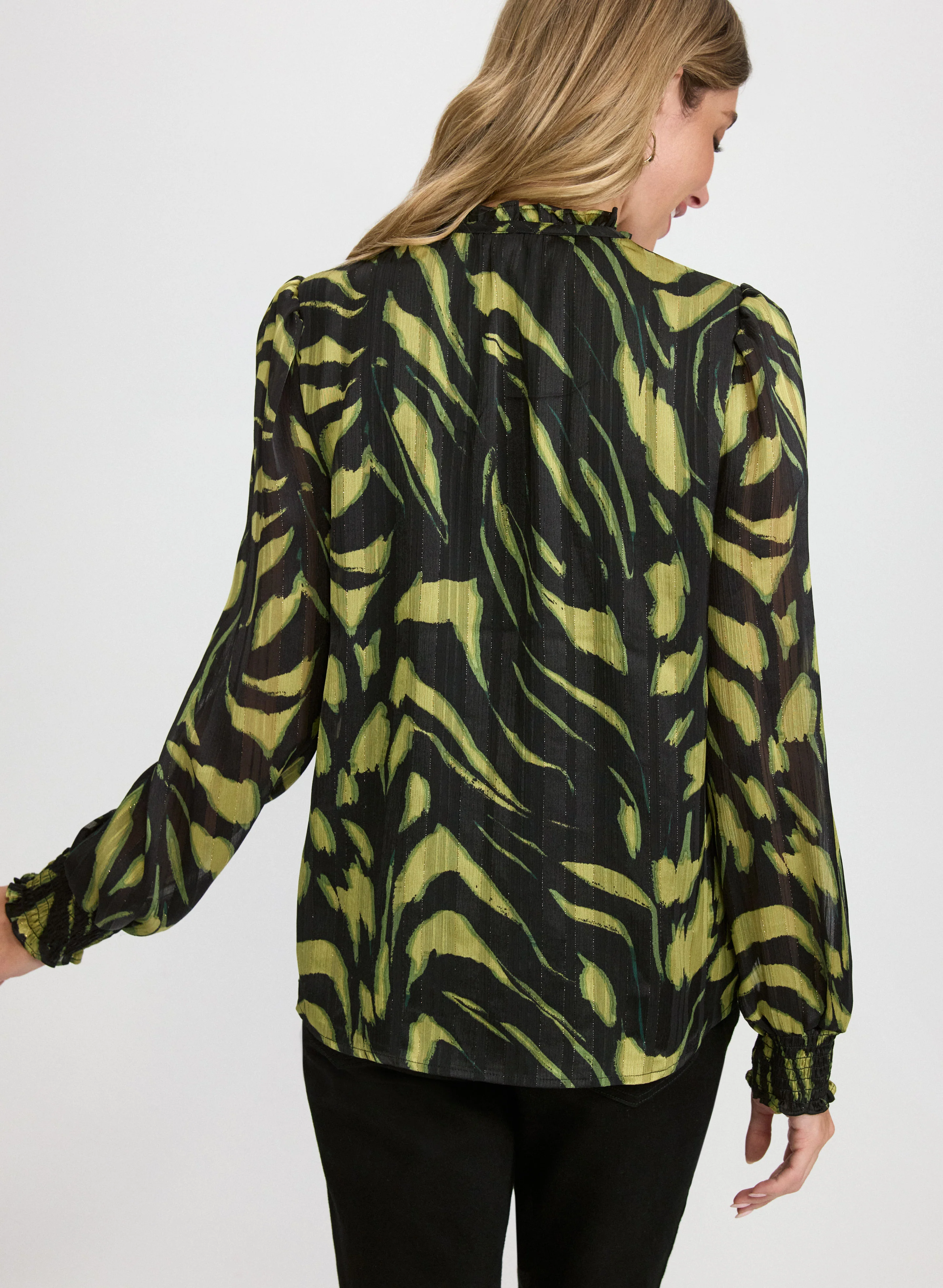 Floral Chiffon Blouse - Image 4