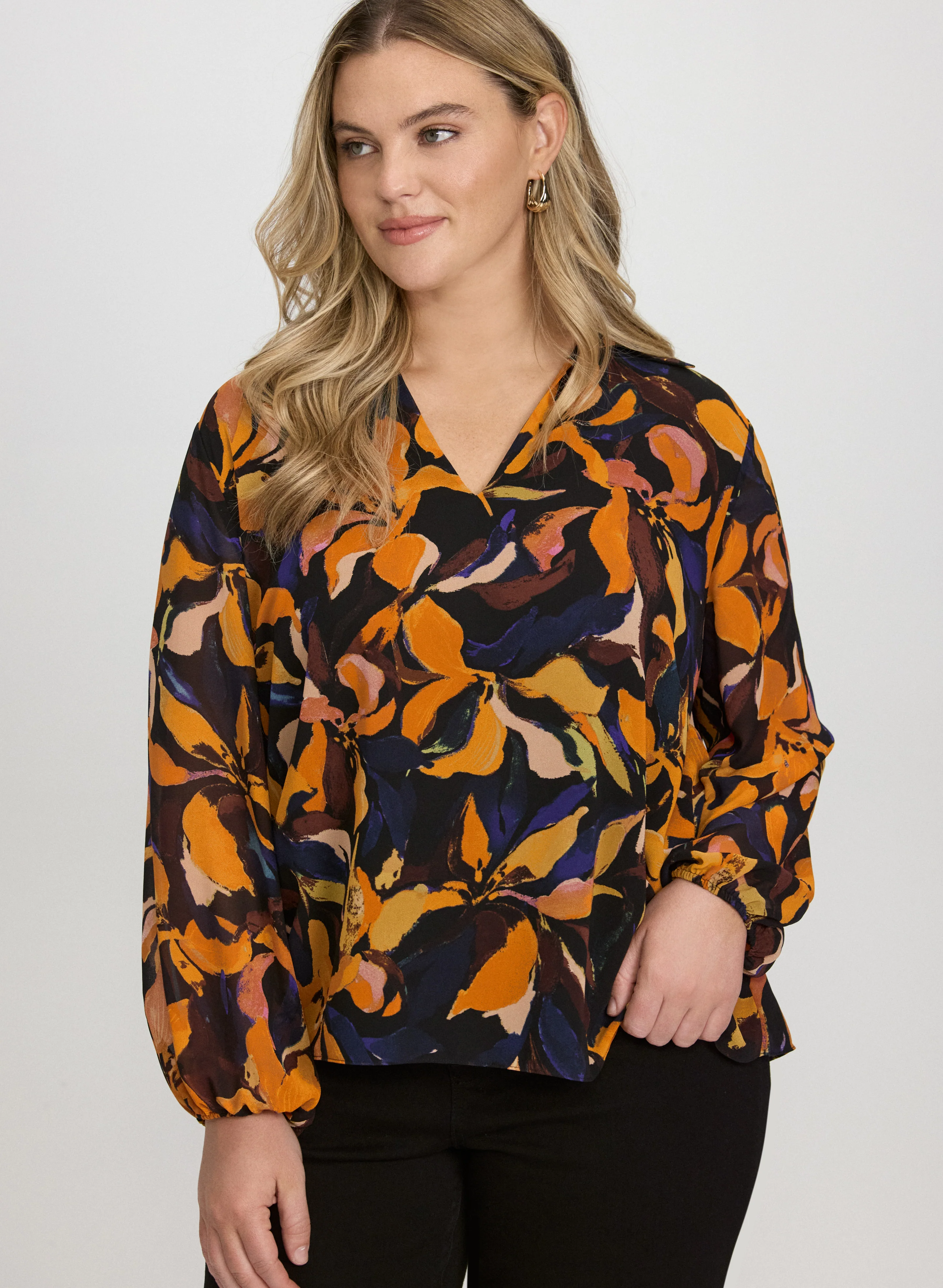 Floral Chiffon Blouse - Image 8