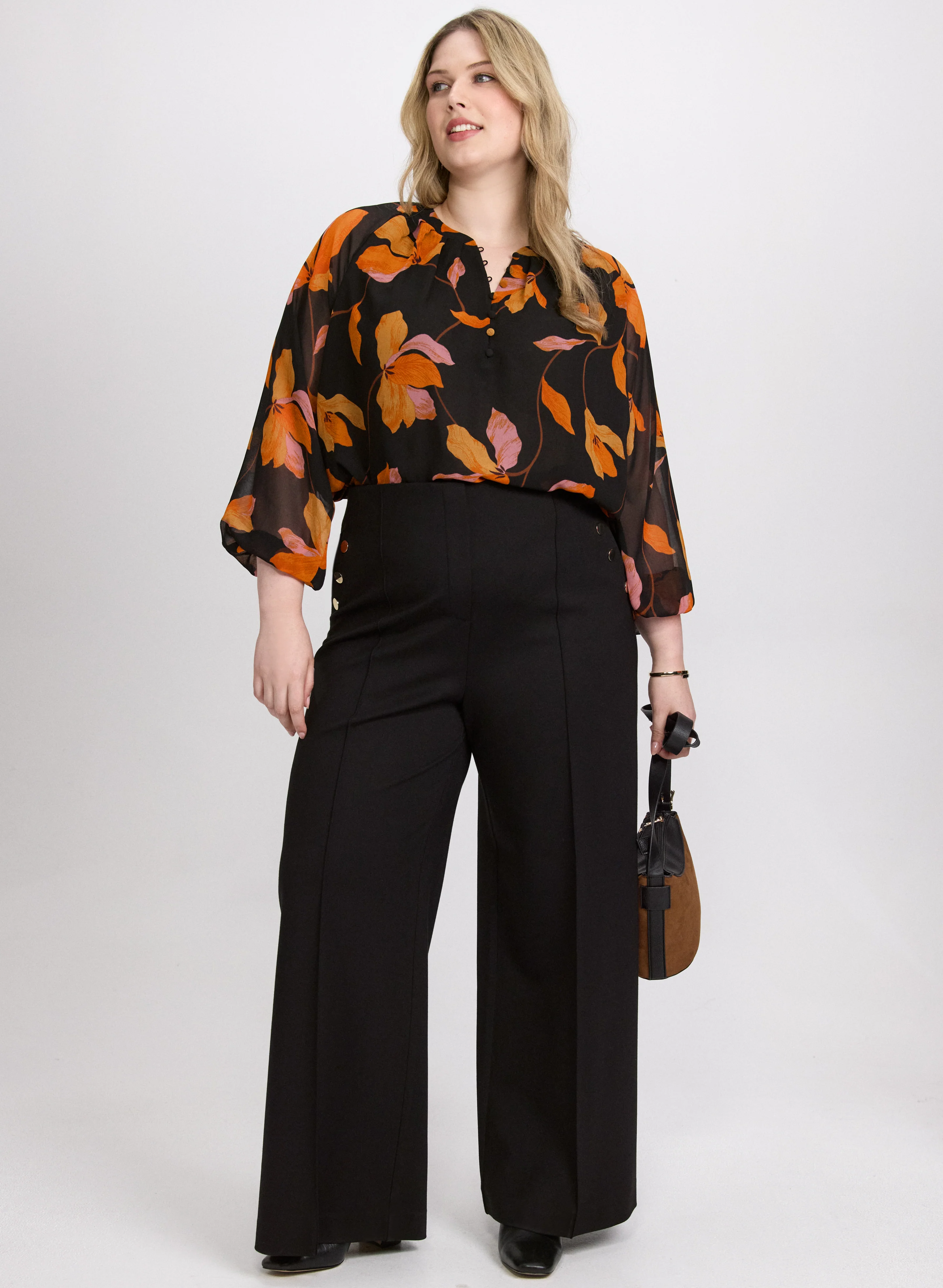 Floral Chiffon Blouse - Image 3