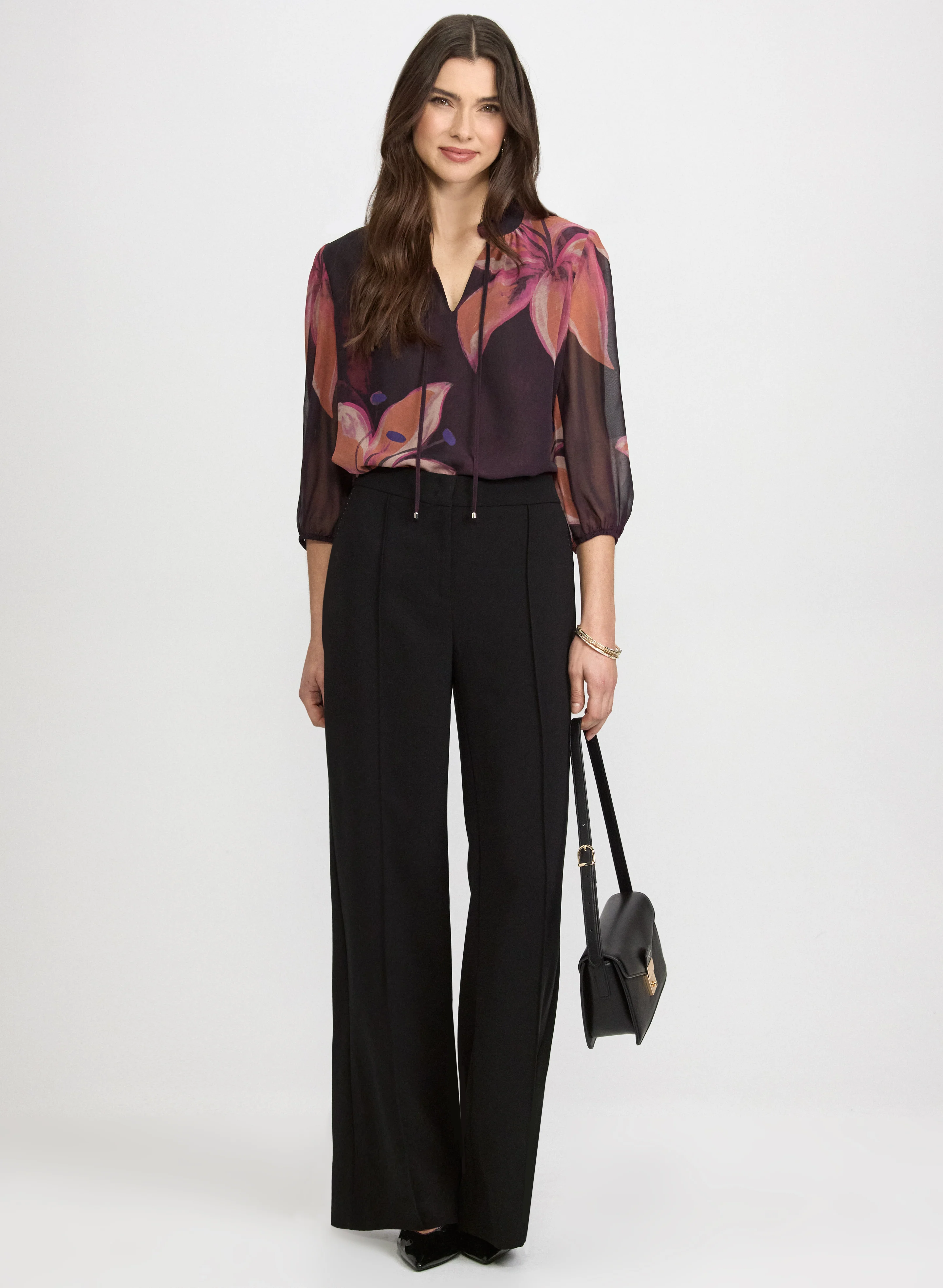 Floral Chiffon Blouse - Image 3