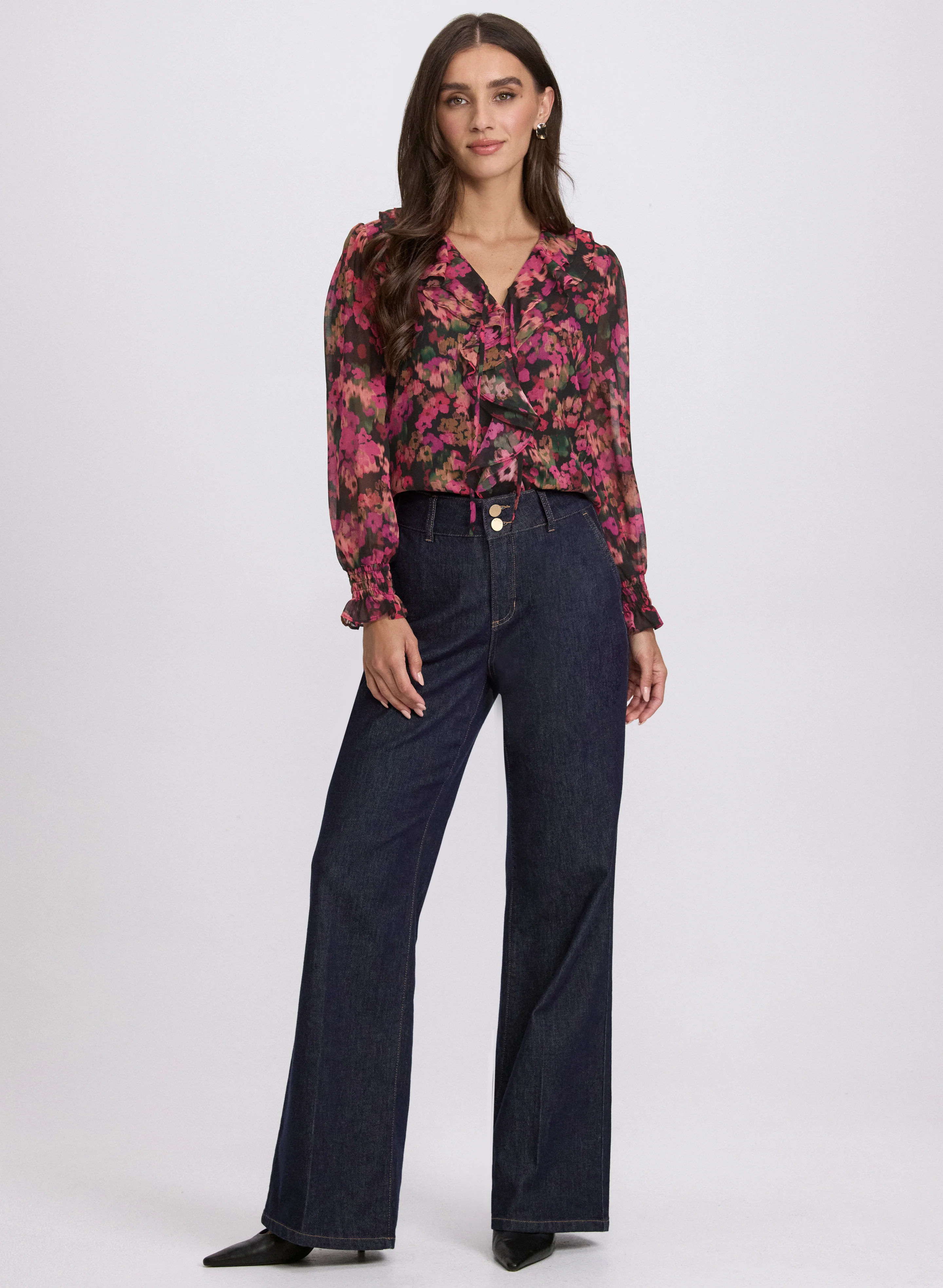 Floral Chiffon Blouse - Image 3