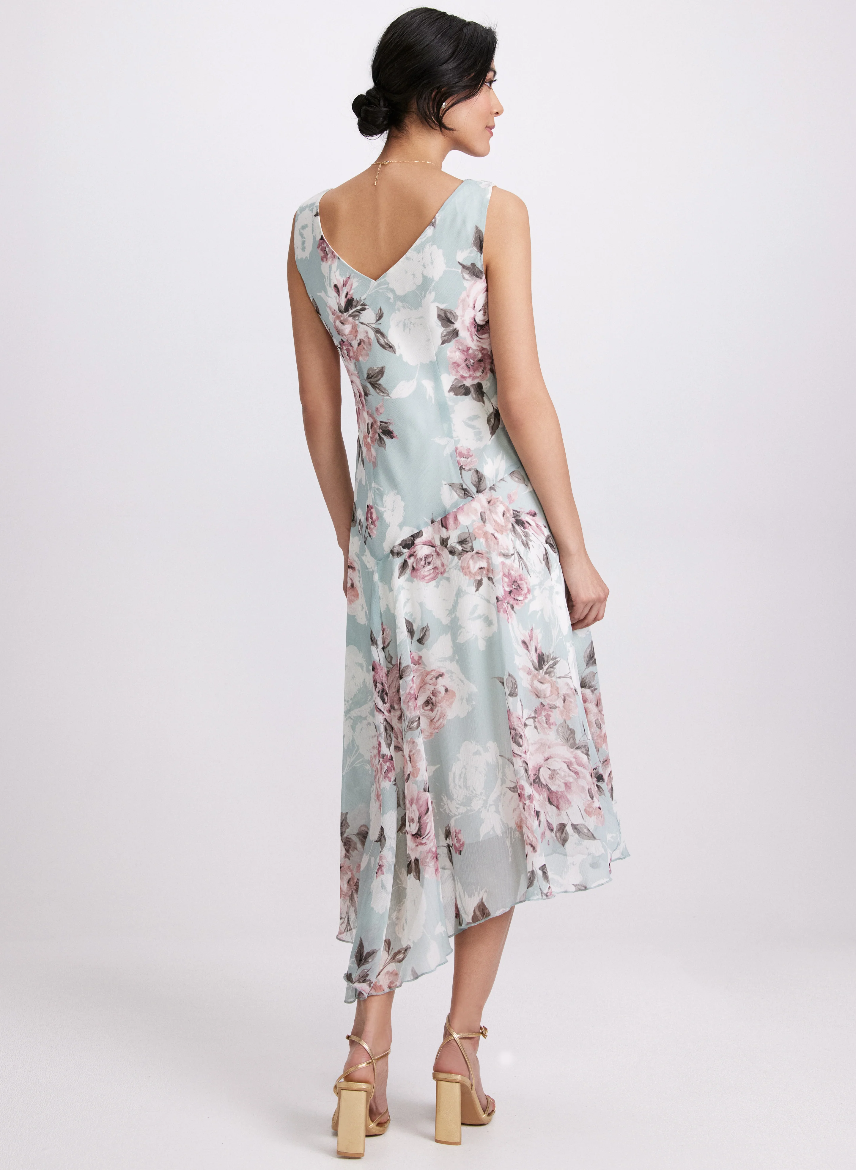 Floral Chiffon Dress - Image 4