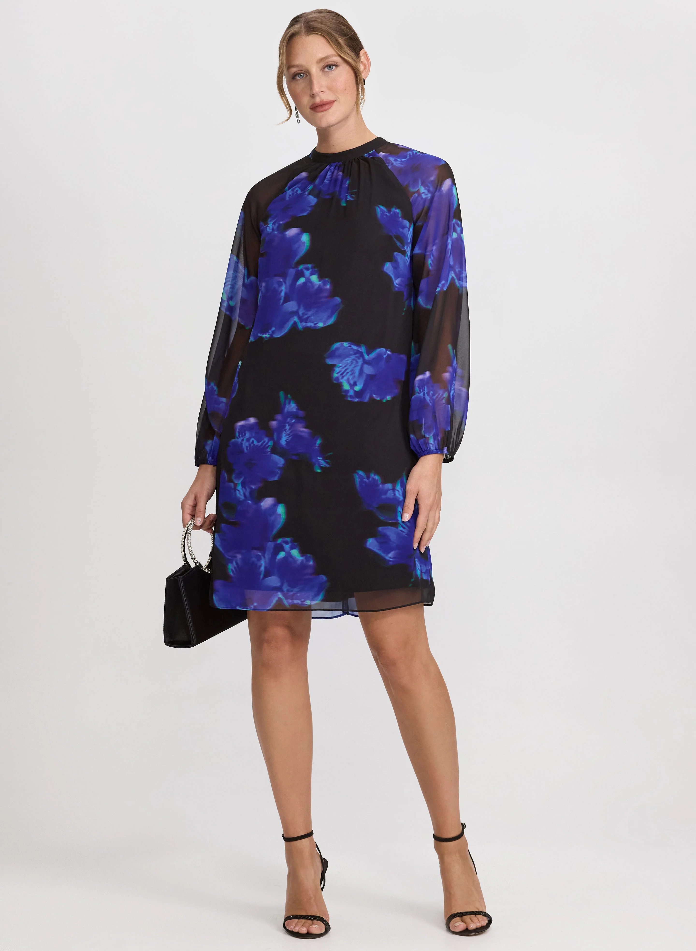 Floral Chiffon Dress - Image 3