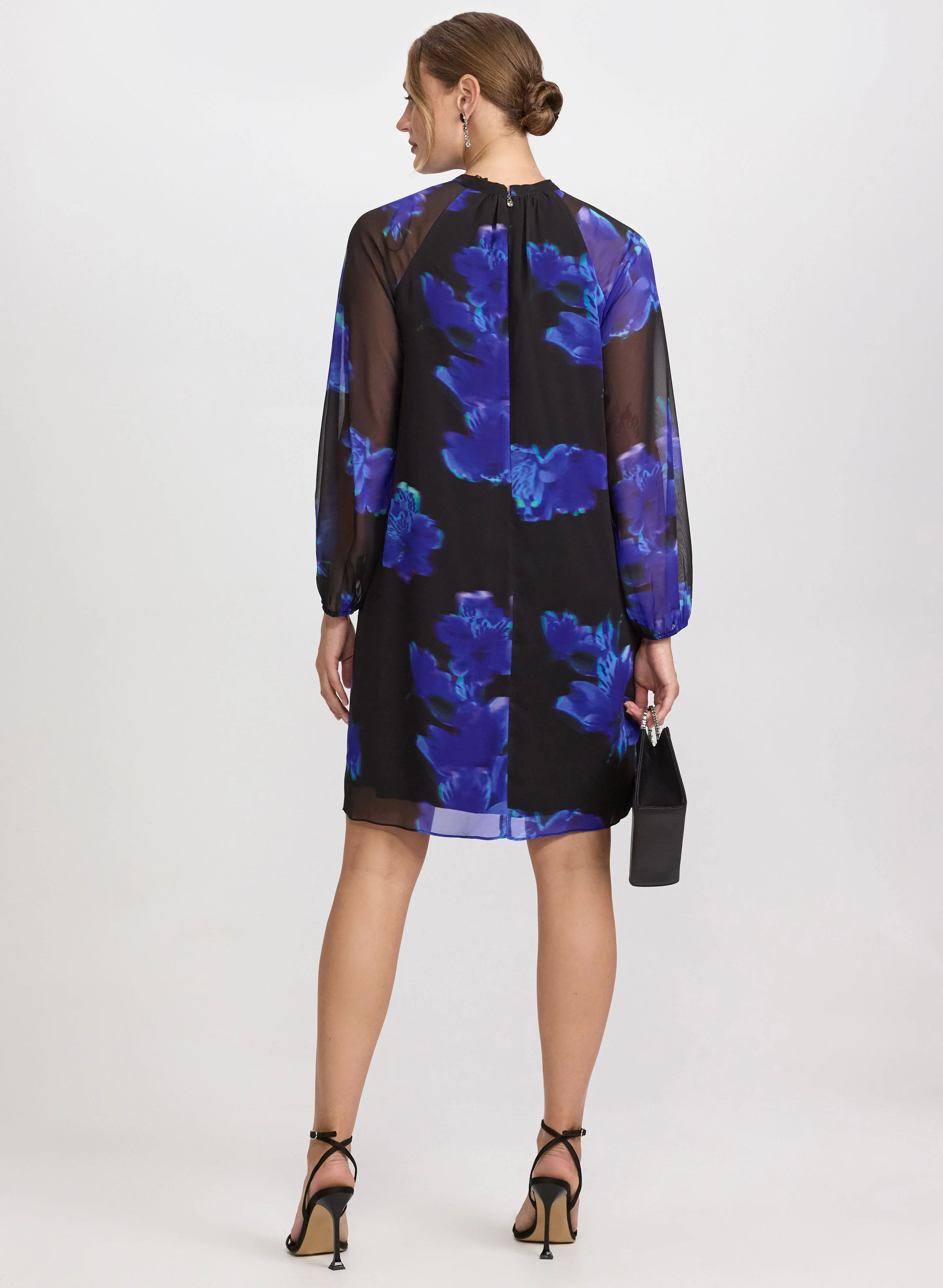 Floral Chiffon Dress - Image 4
