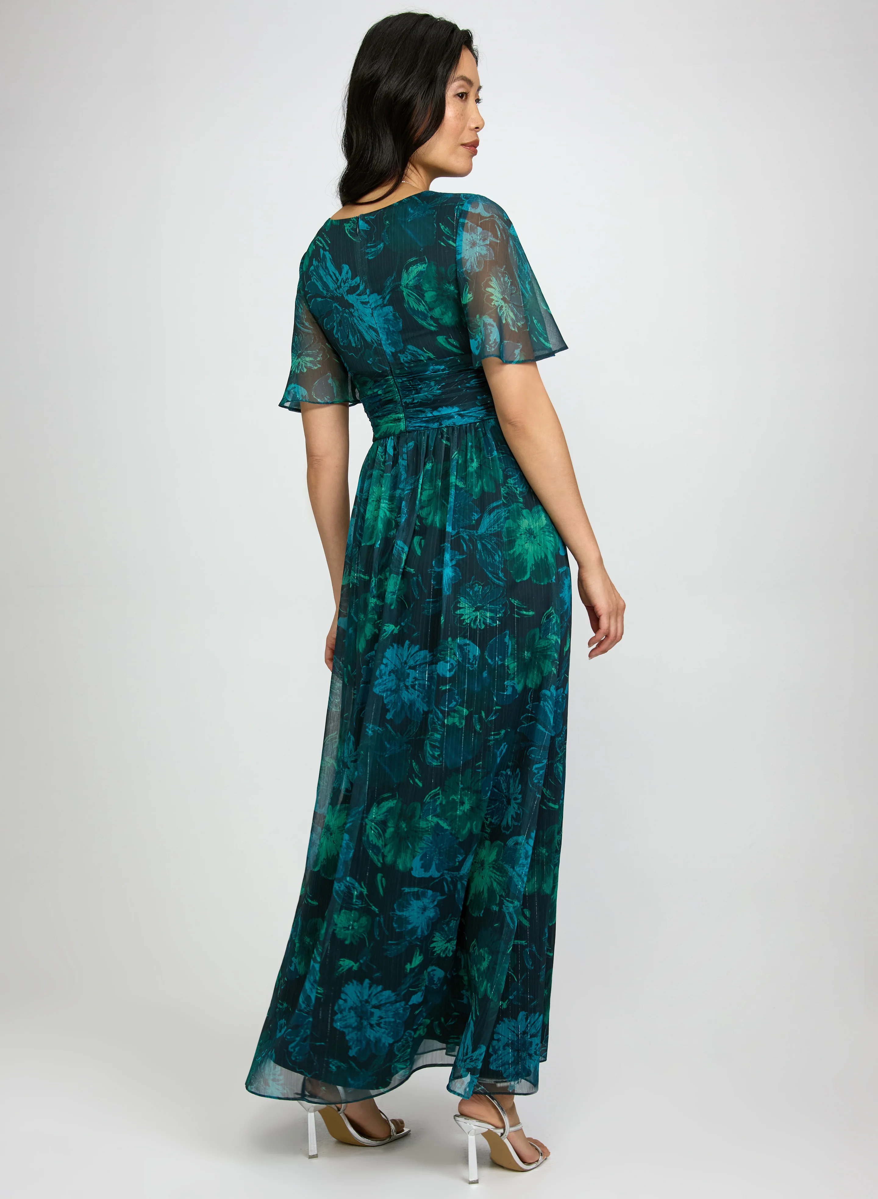 Floral Chiffon Dress - Image 4