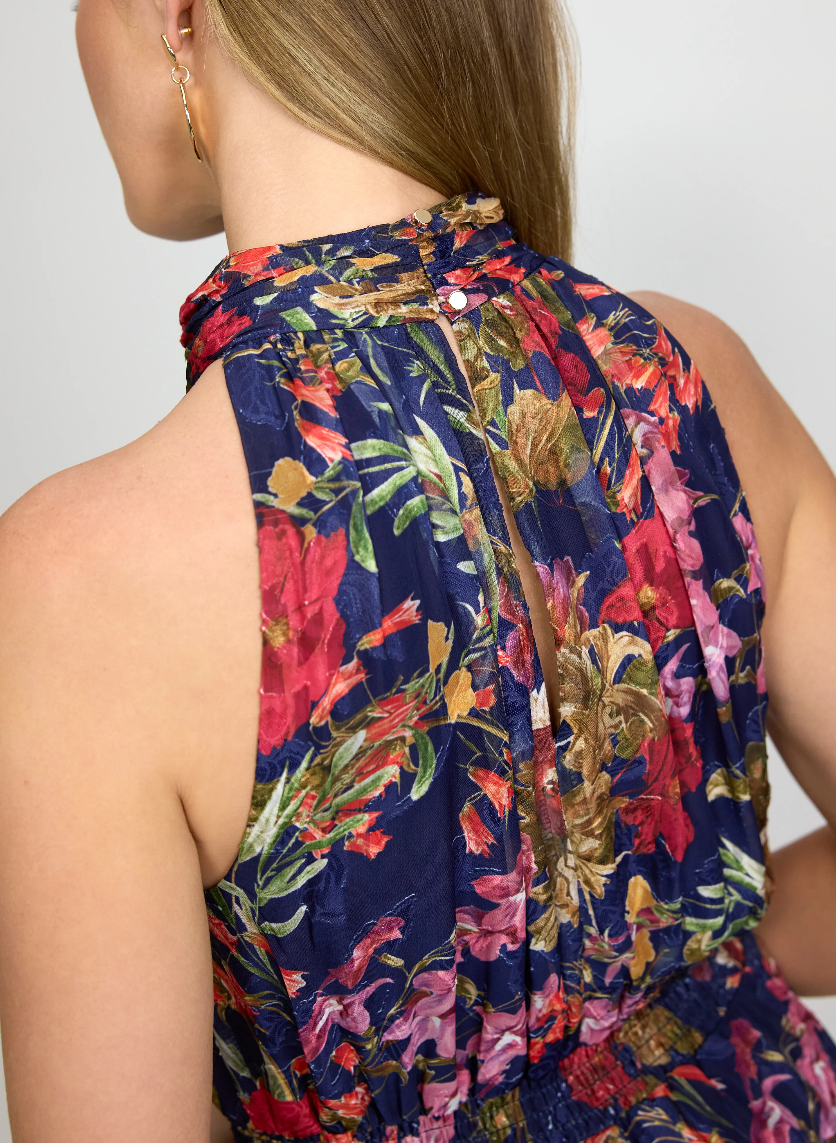 Floral Chiffon Dress - Image 3