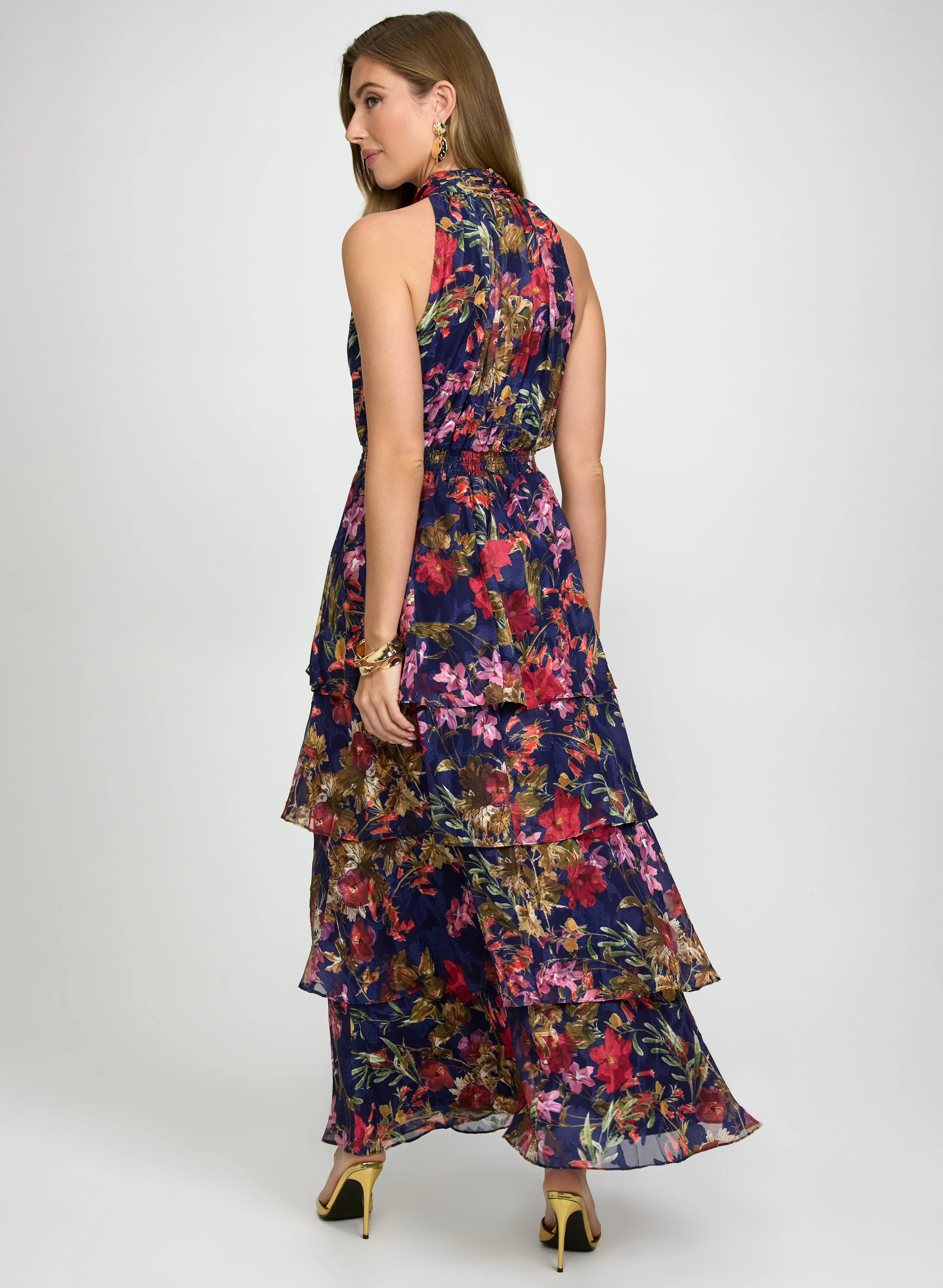 Floral Chiffon Dress - Image 4