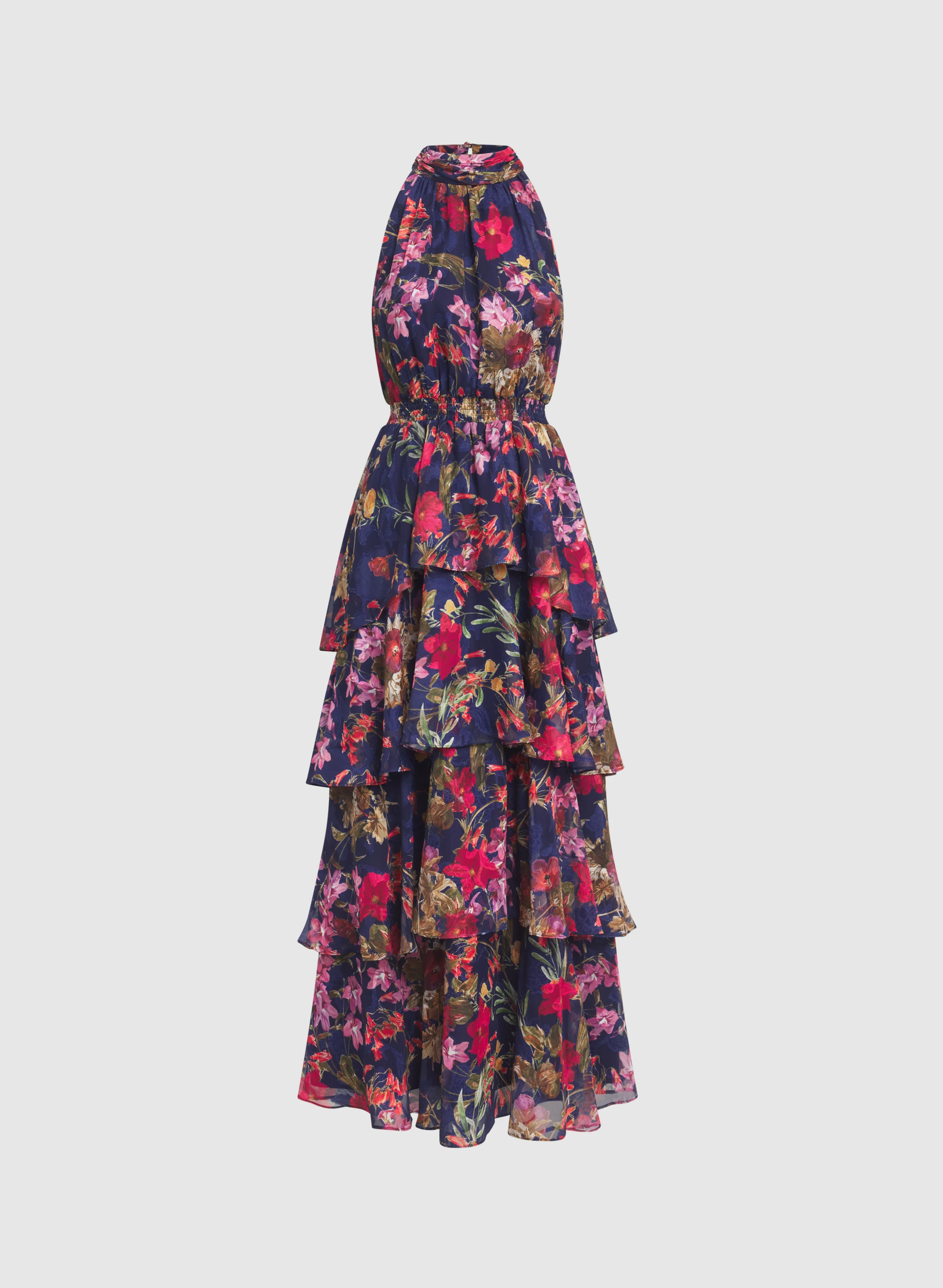 Floral Chiffon Dress - Image 5