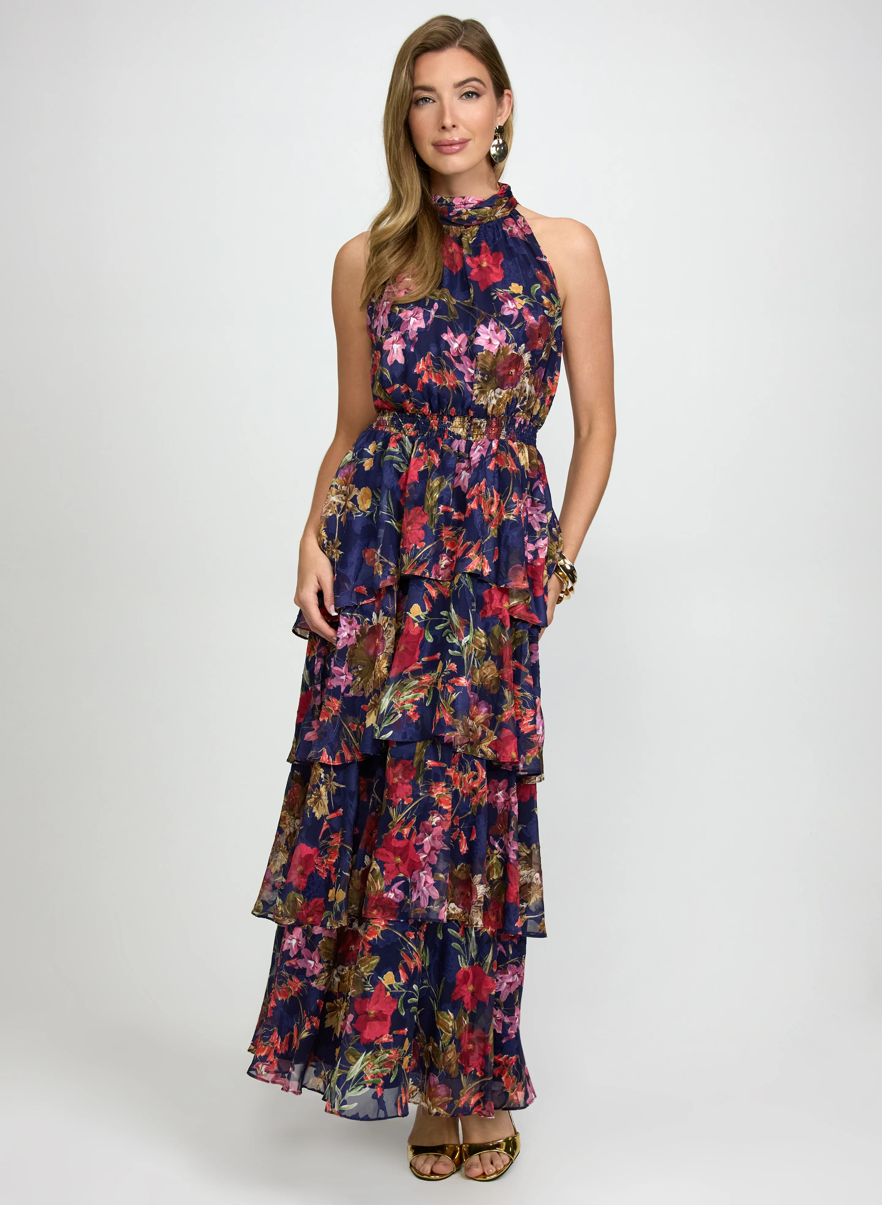 Floral Chiffon Dress - Image 8