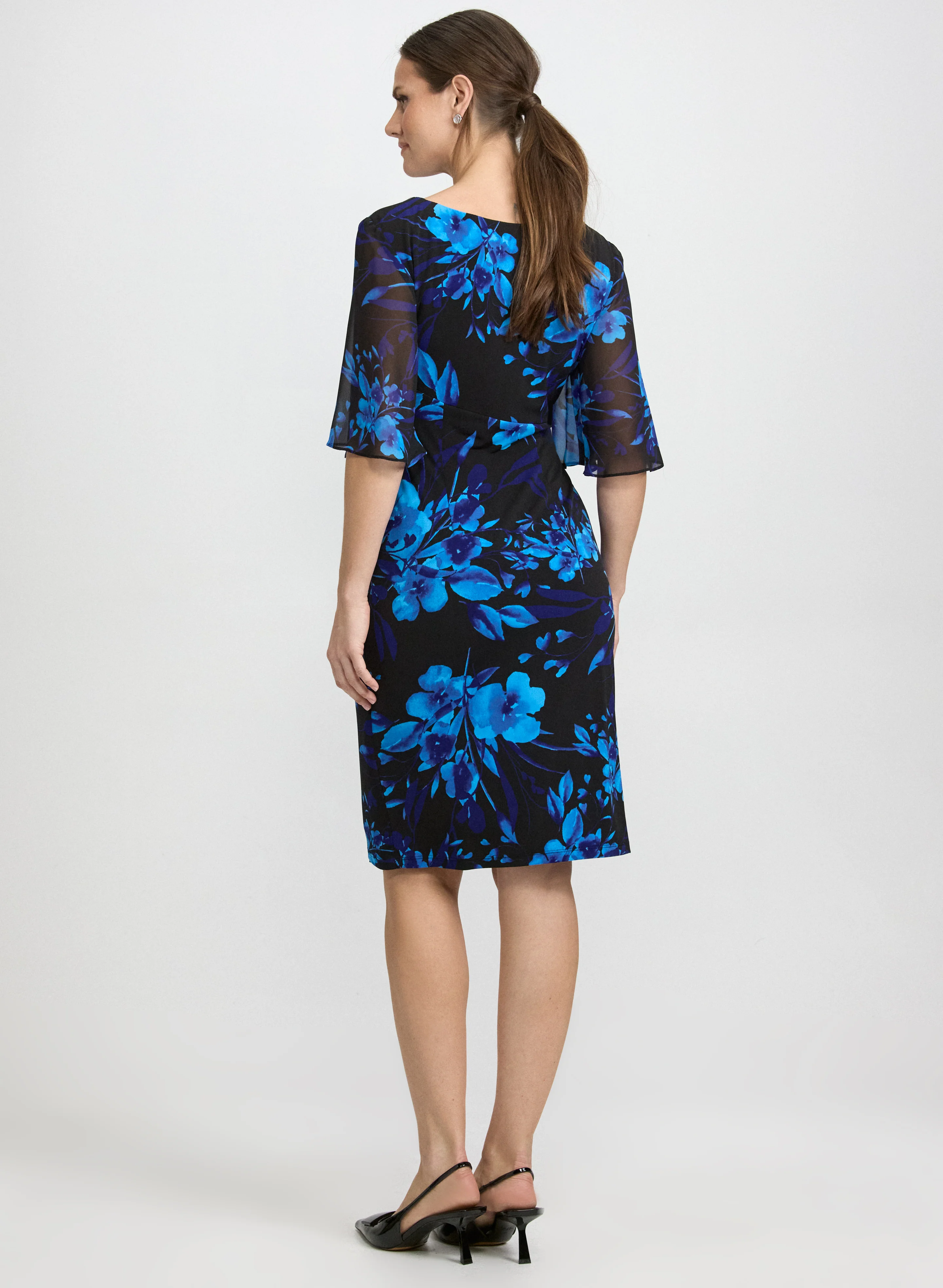 Floral Chiffon Dress - Image 4