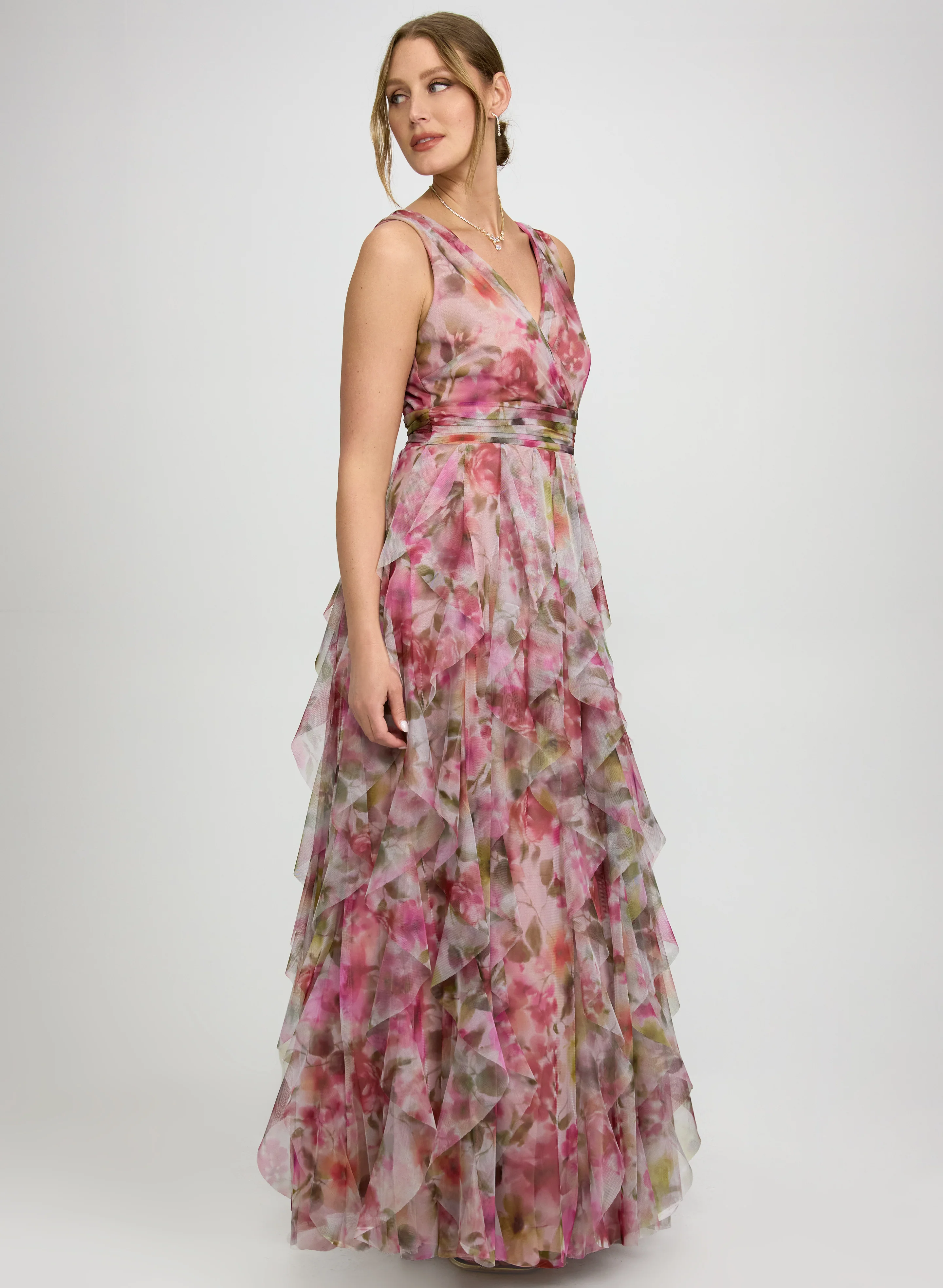 Floral Chiffon Dress - Image 2