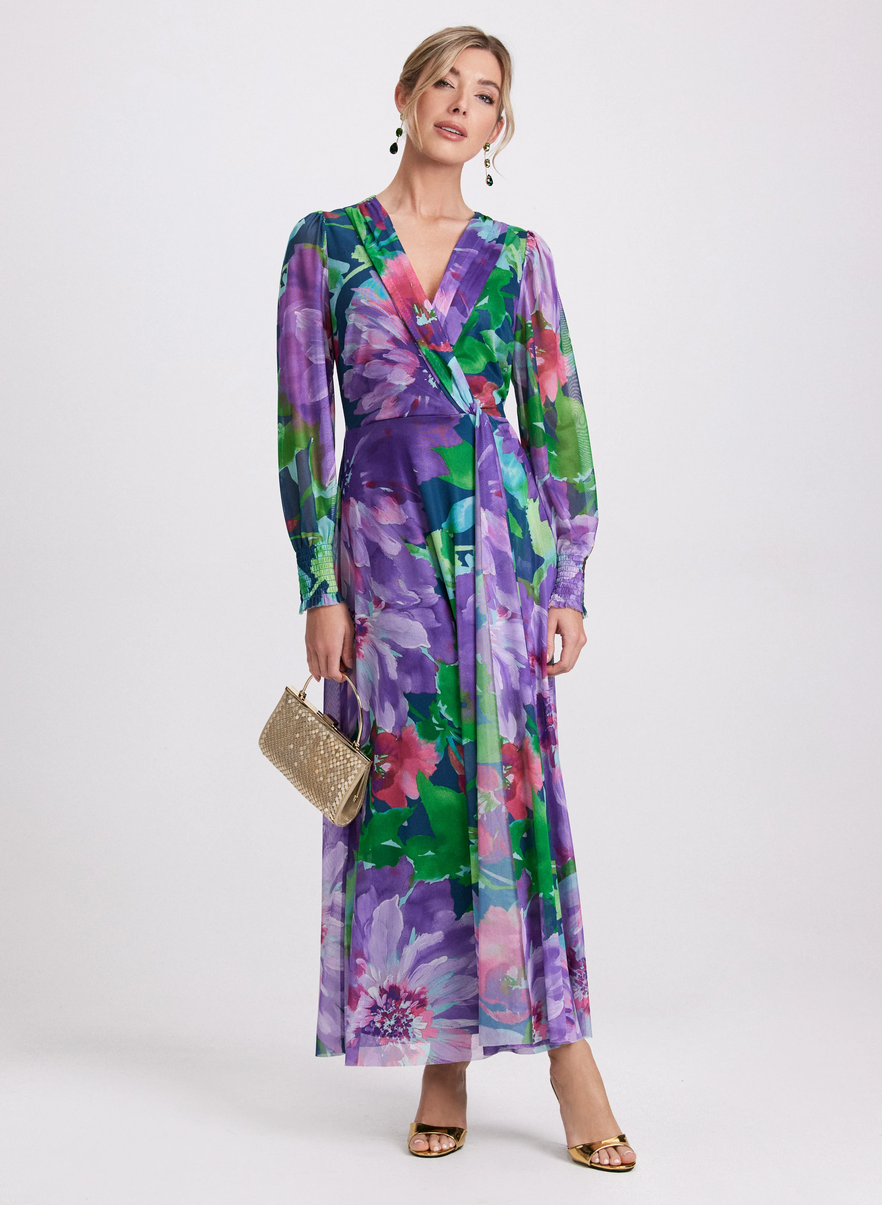 Floral Mesh Dress