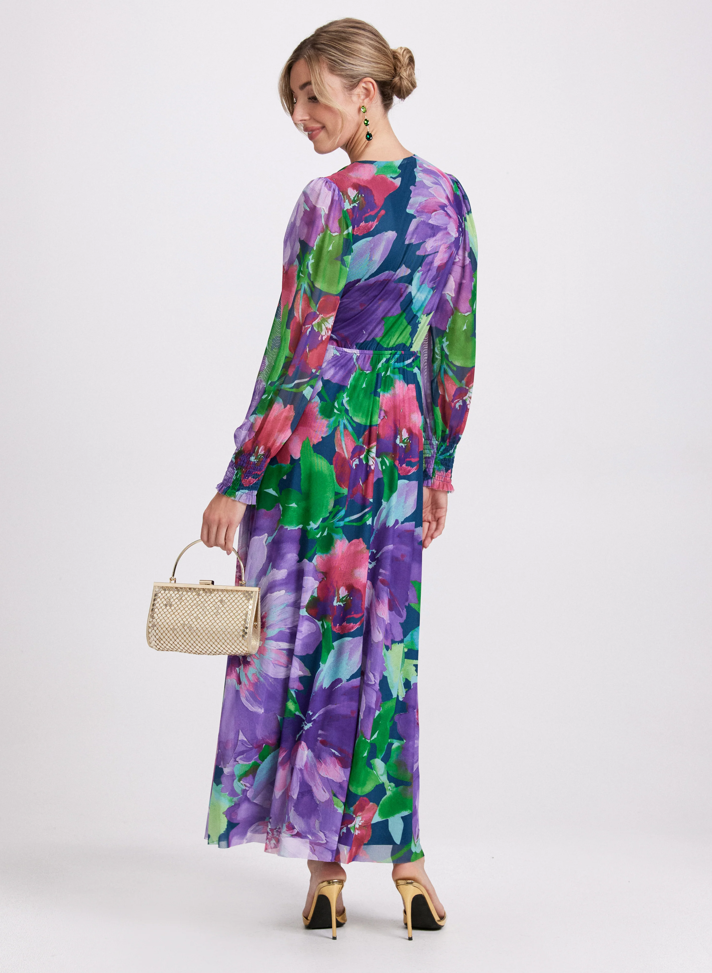 Floral Mesh Dress - Image 3