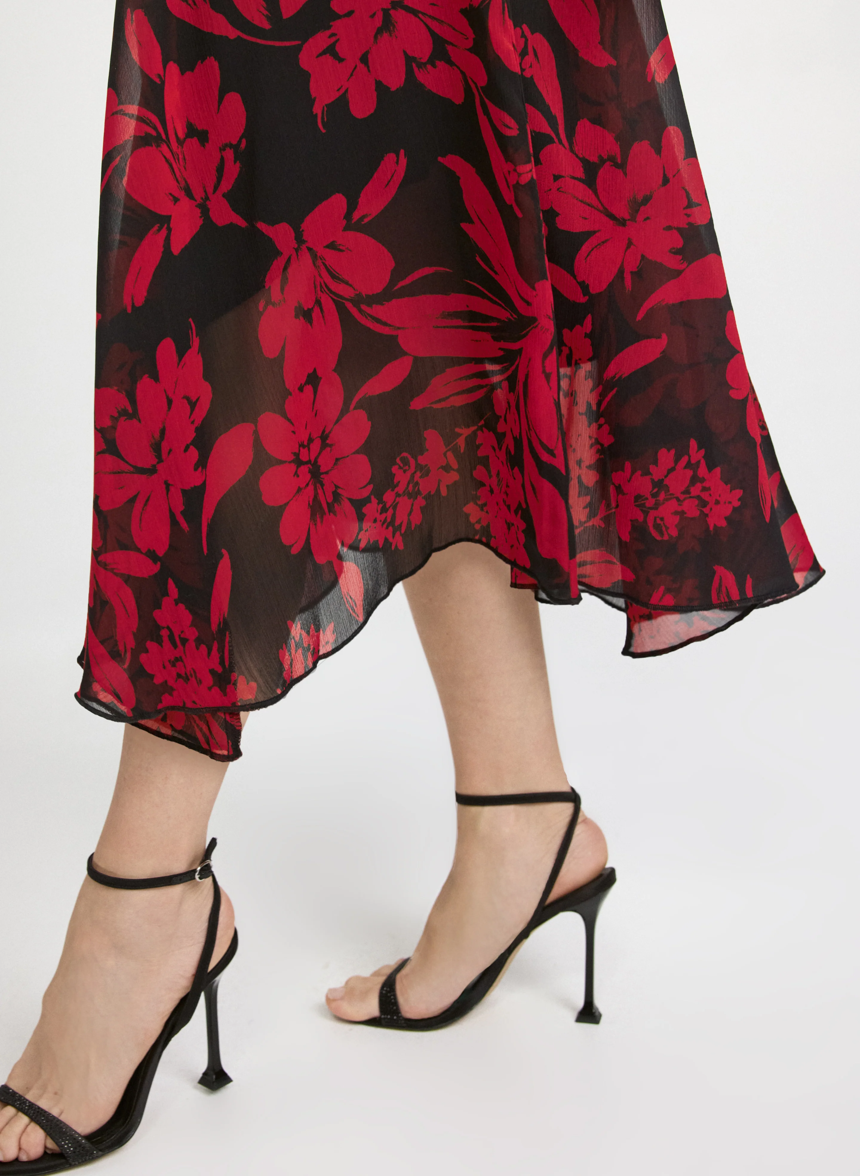 Floral Chiffon Dress - Image 3