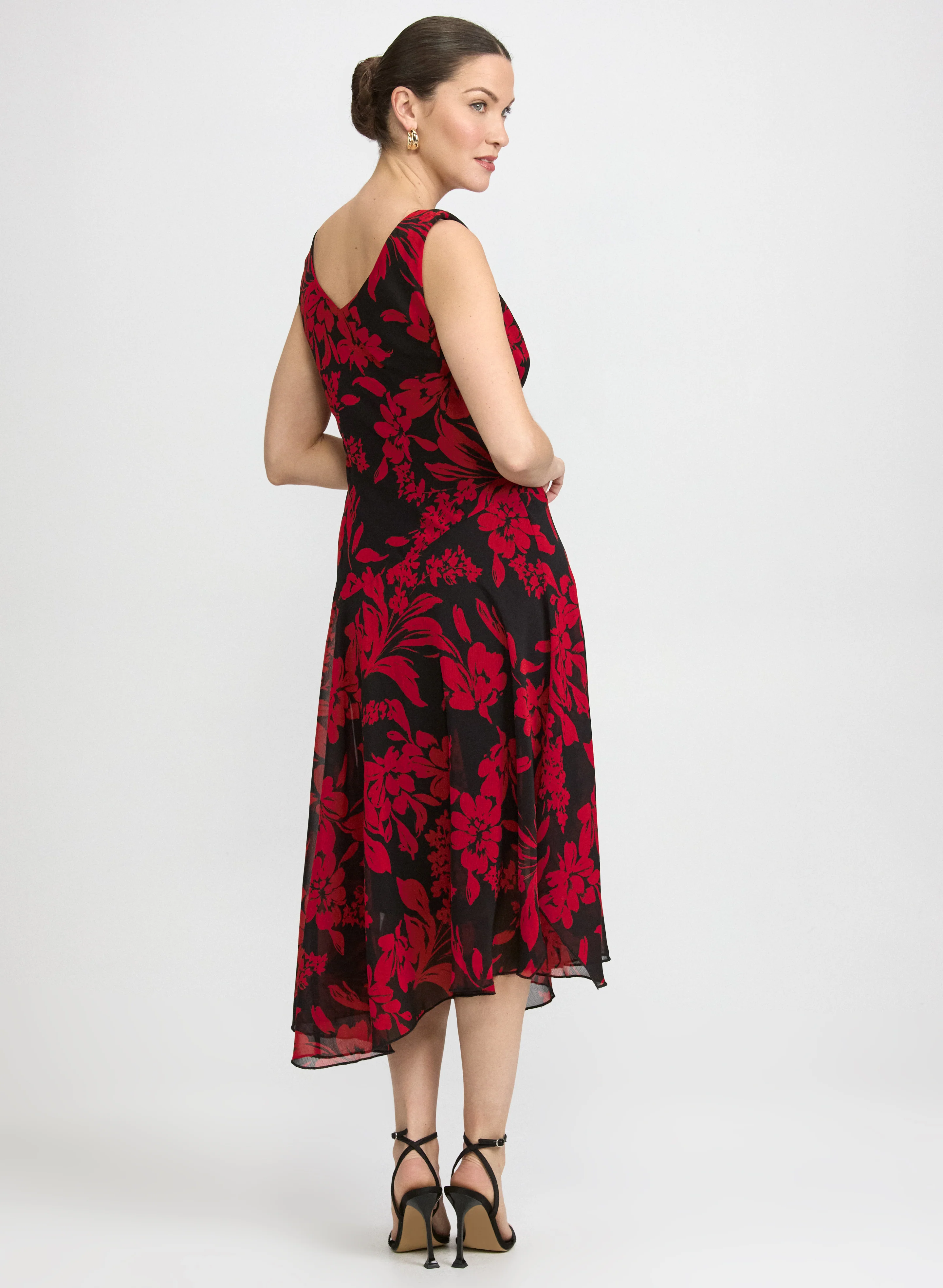 Floral Chiffon Dress - Image 4