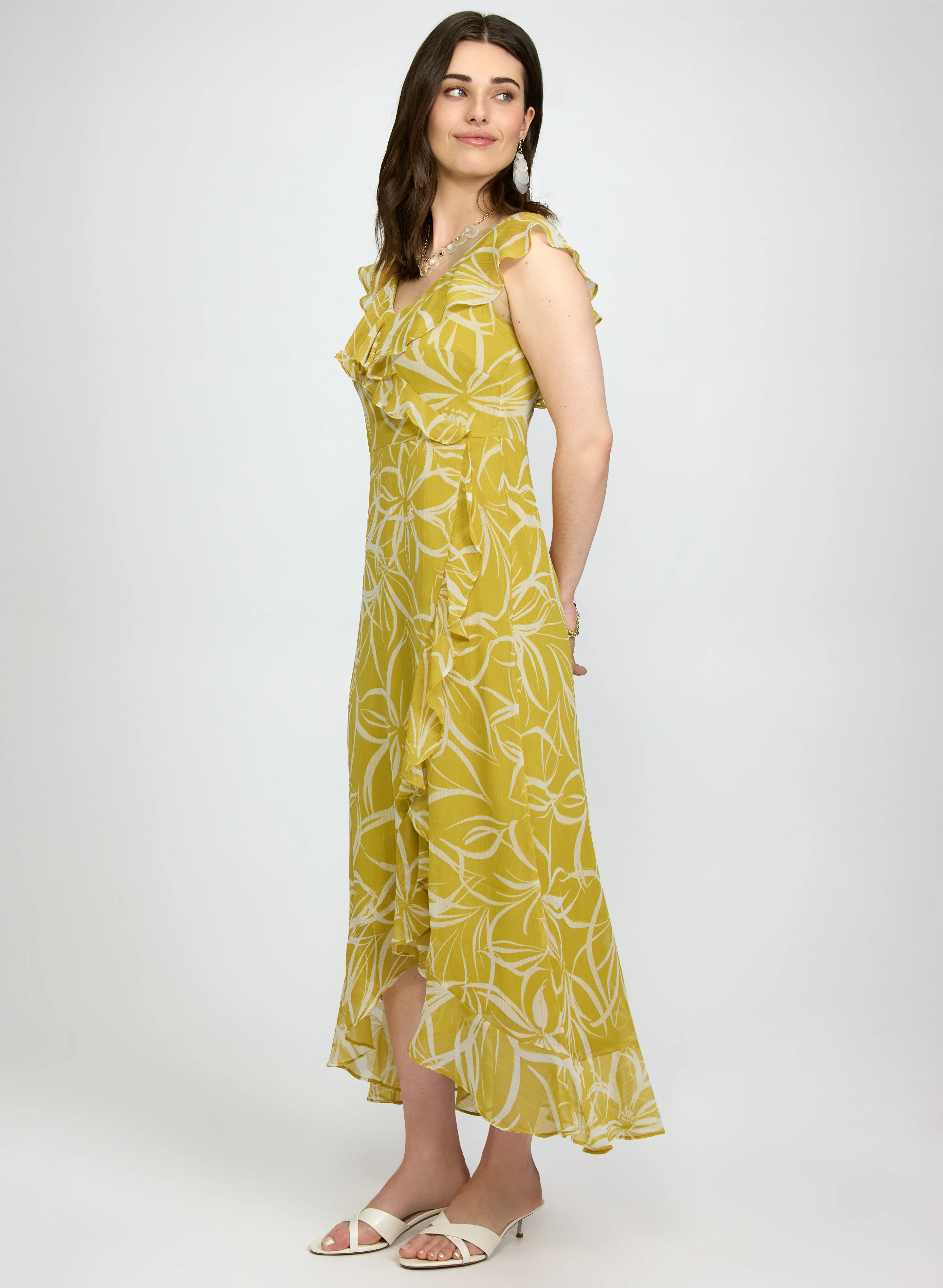 Floral Chiffon Dress - Image 2