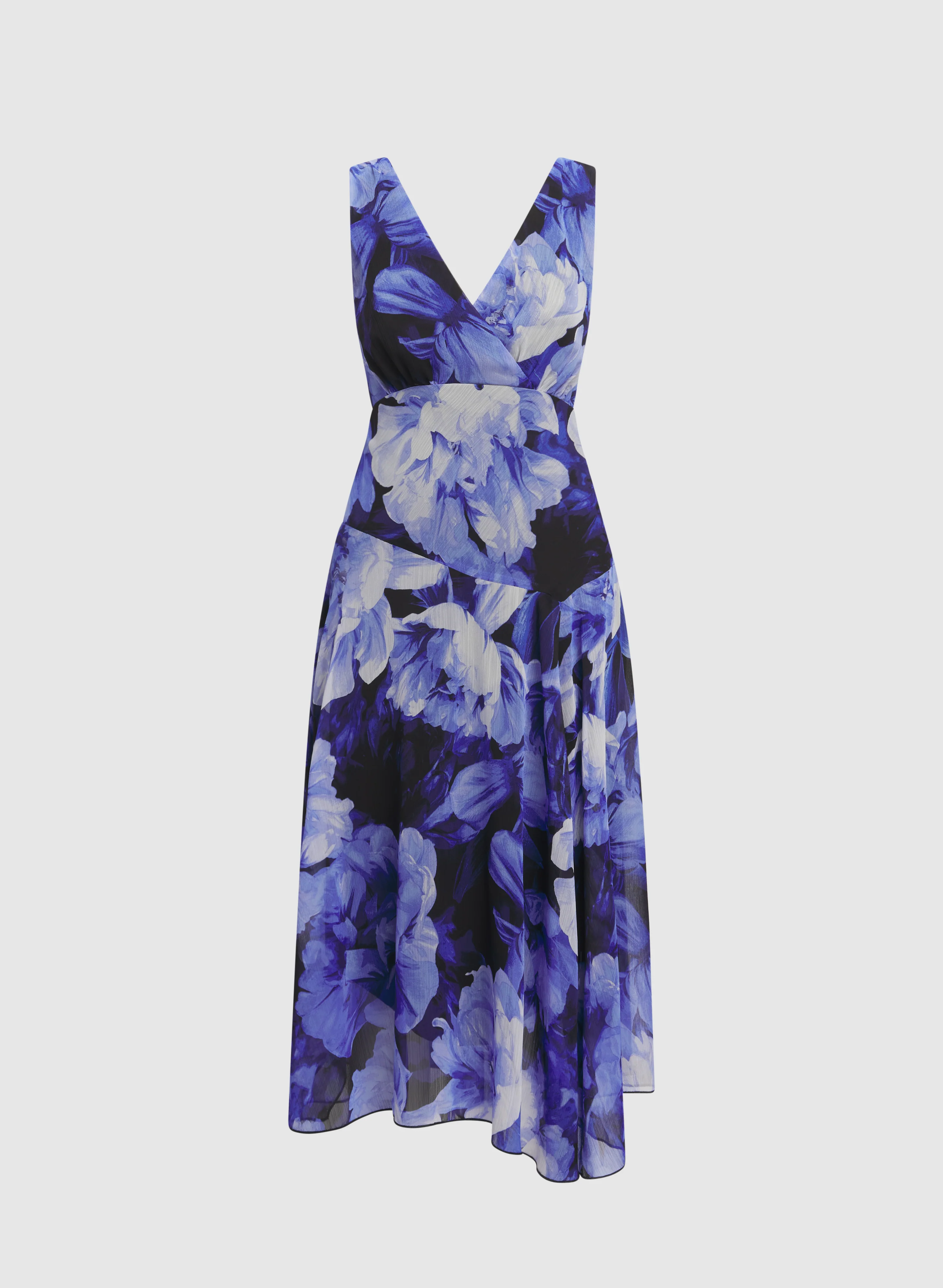 Floral Chiffon Midi Dress - Image 6
