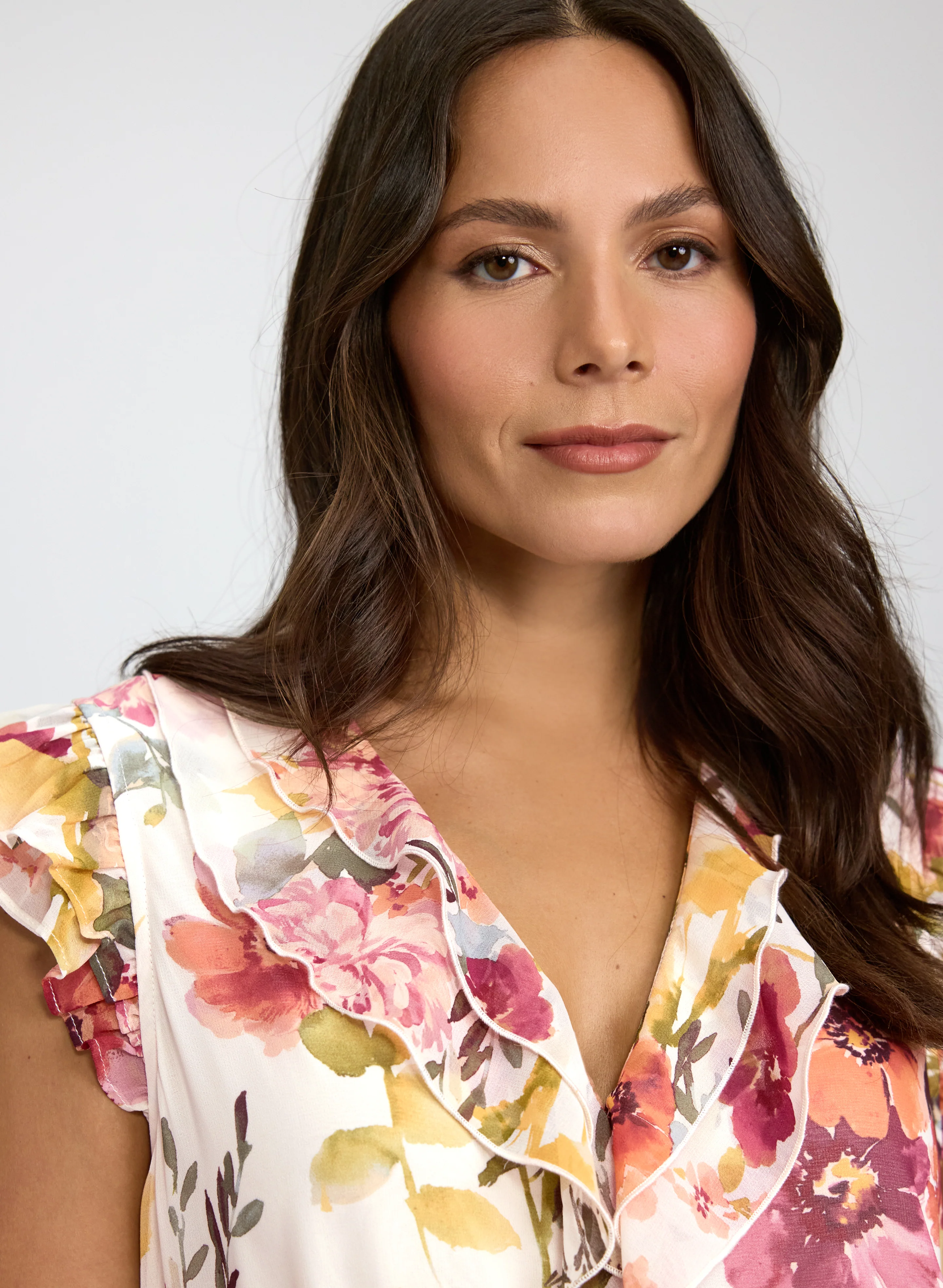 Floral Chiffon Top - Image 2