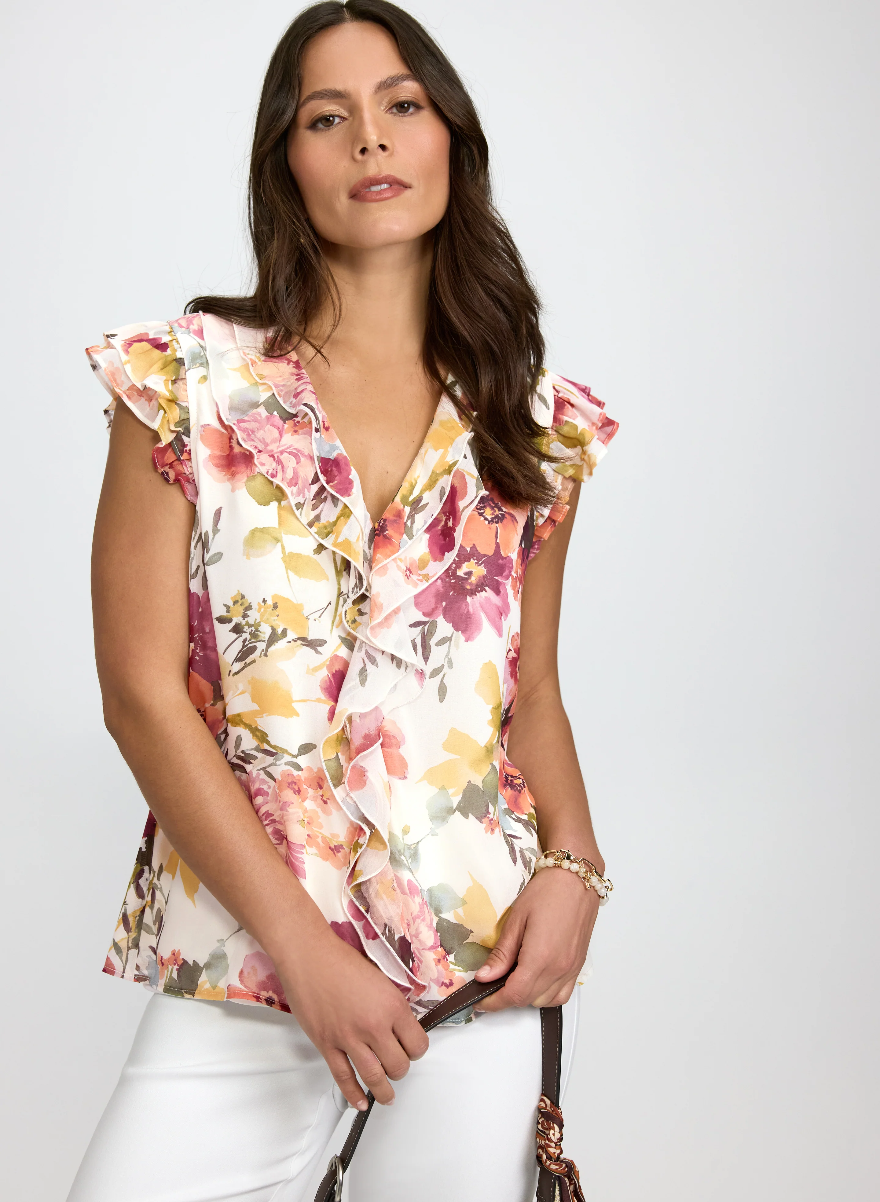 Floral Chiffon Top - Image 5