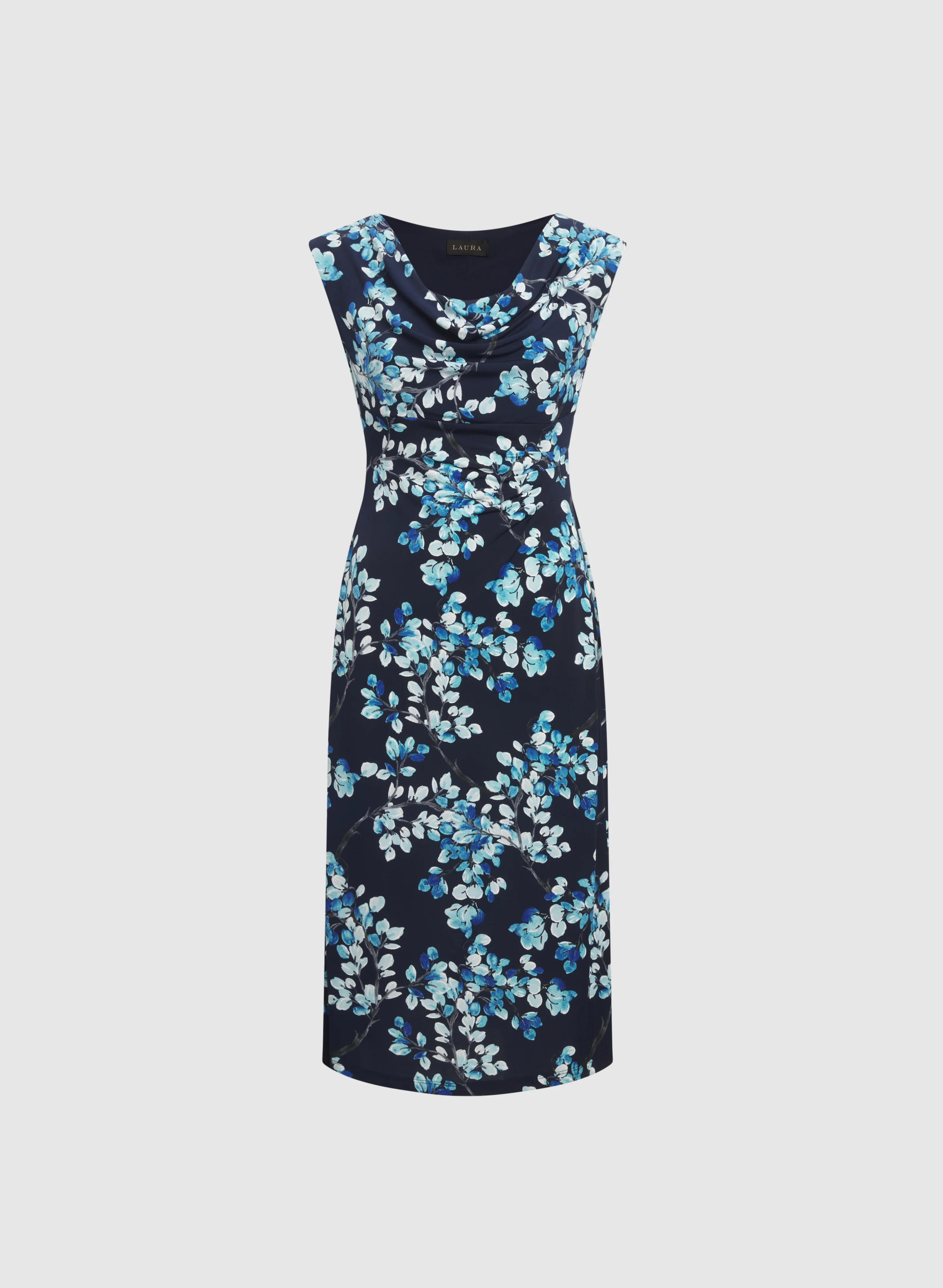 Floral Cowl Neck Dress - Image 6
