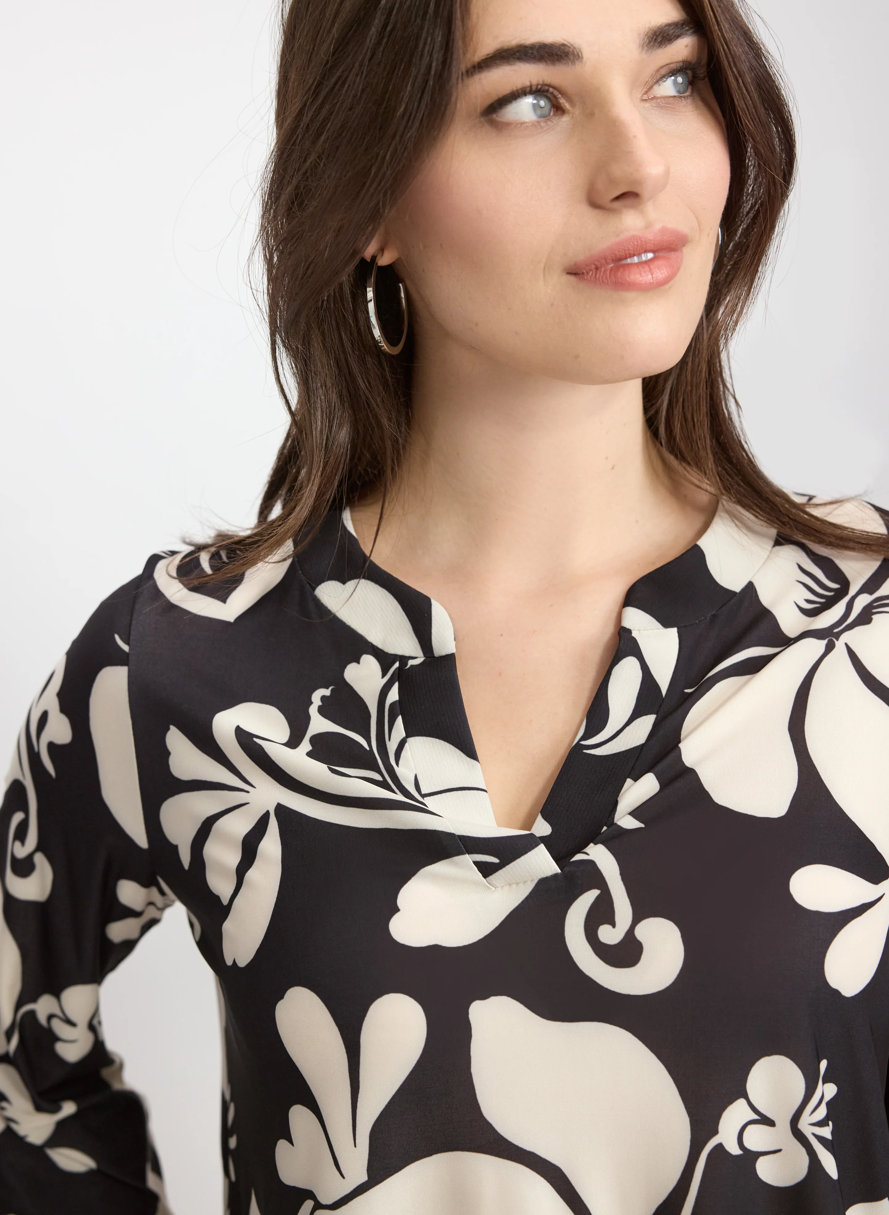 Floral Drawstring Top - Image 2