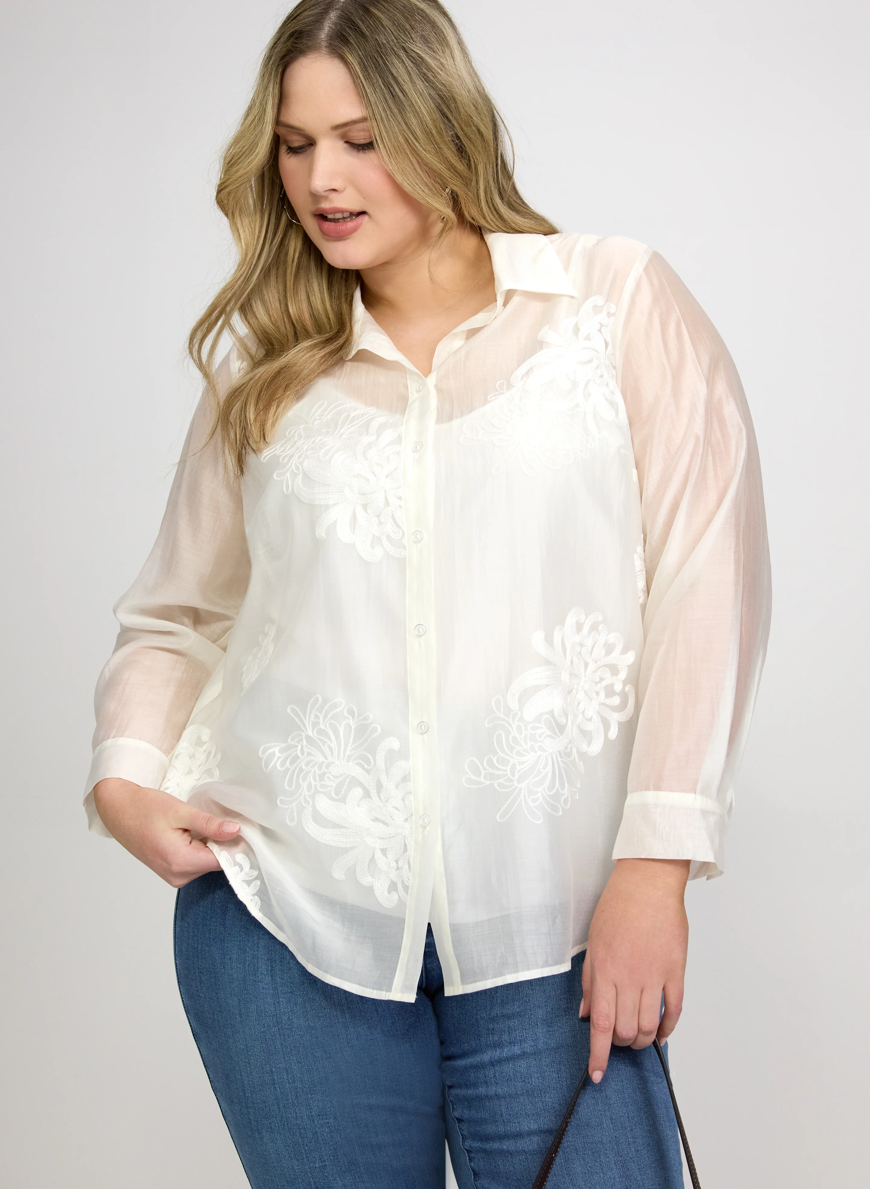 Floral Embroidered Blouse