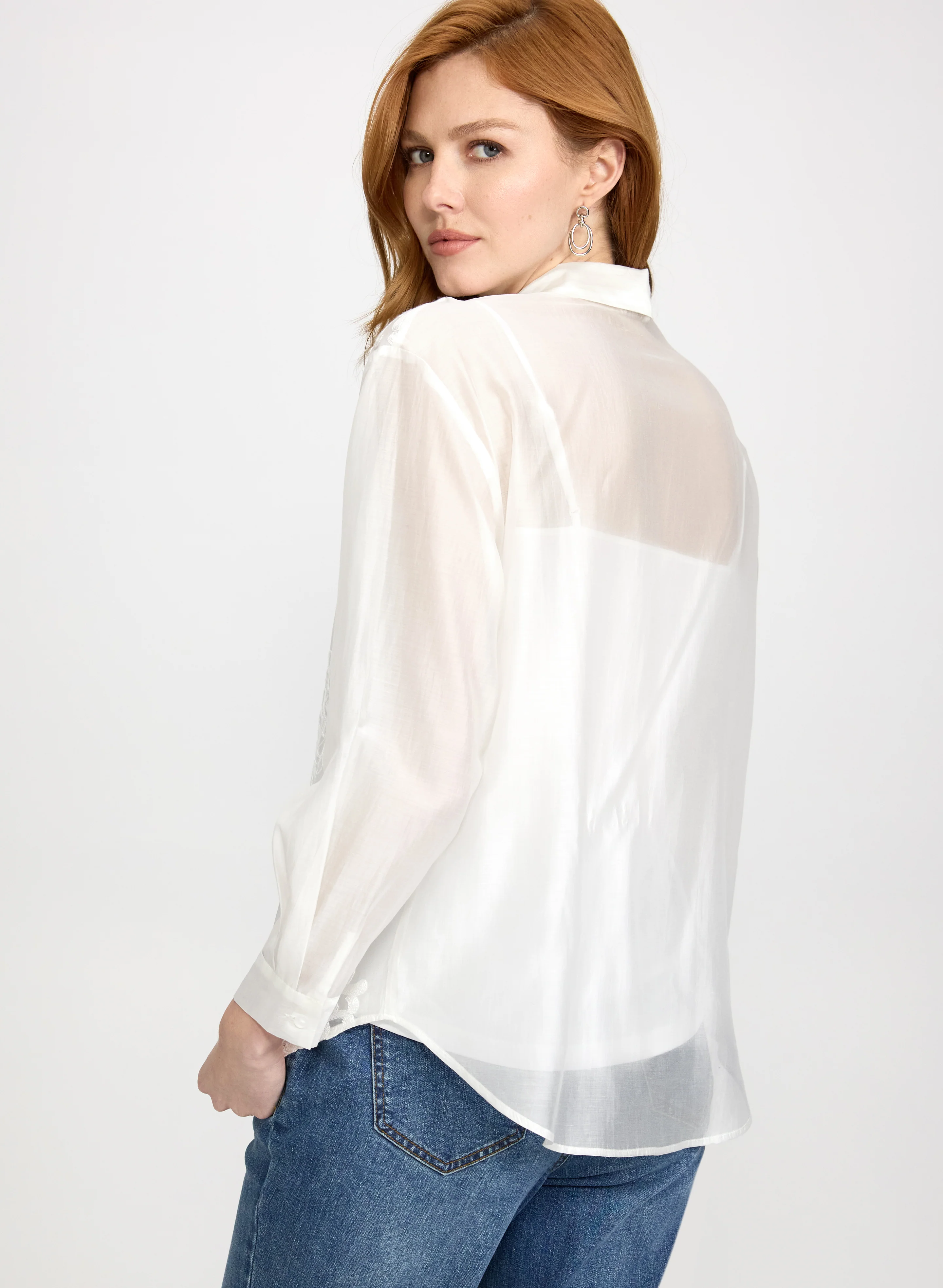 Floral Embroidered Blouse - Image 4