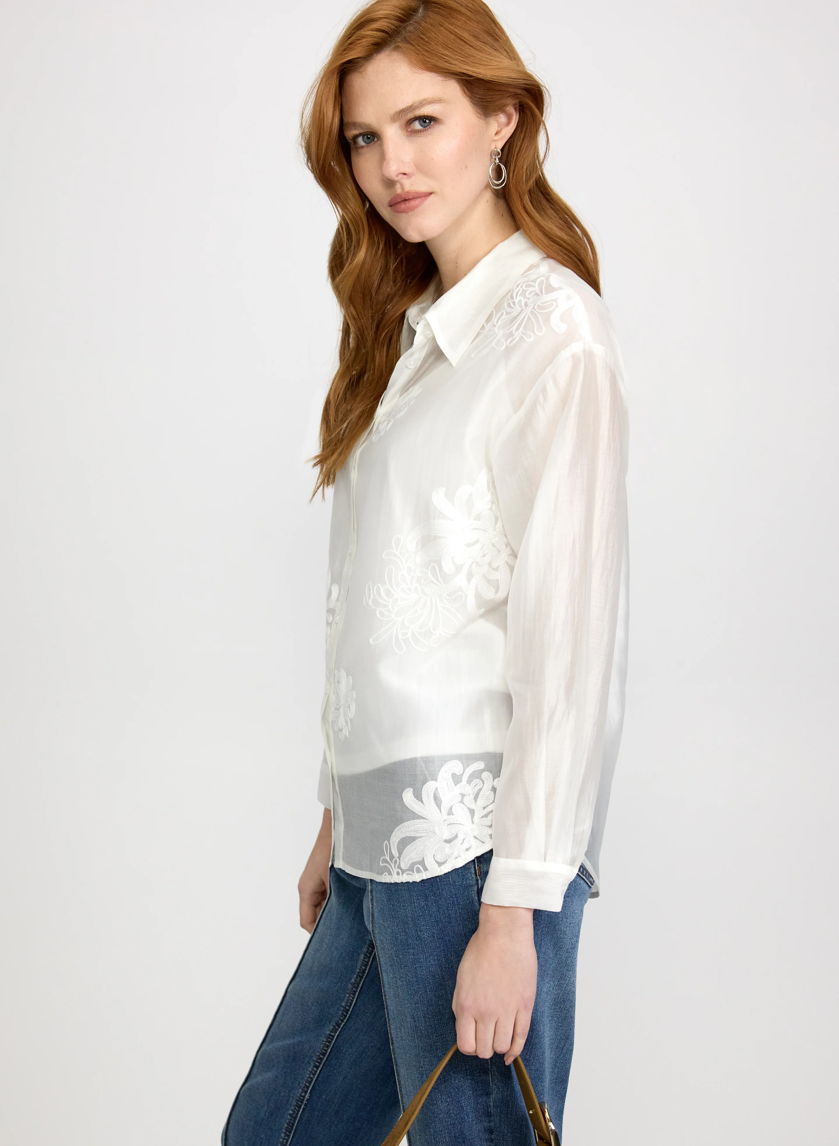 Floral Embroidered Blouse - Image 5