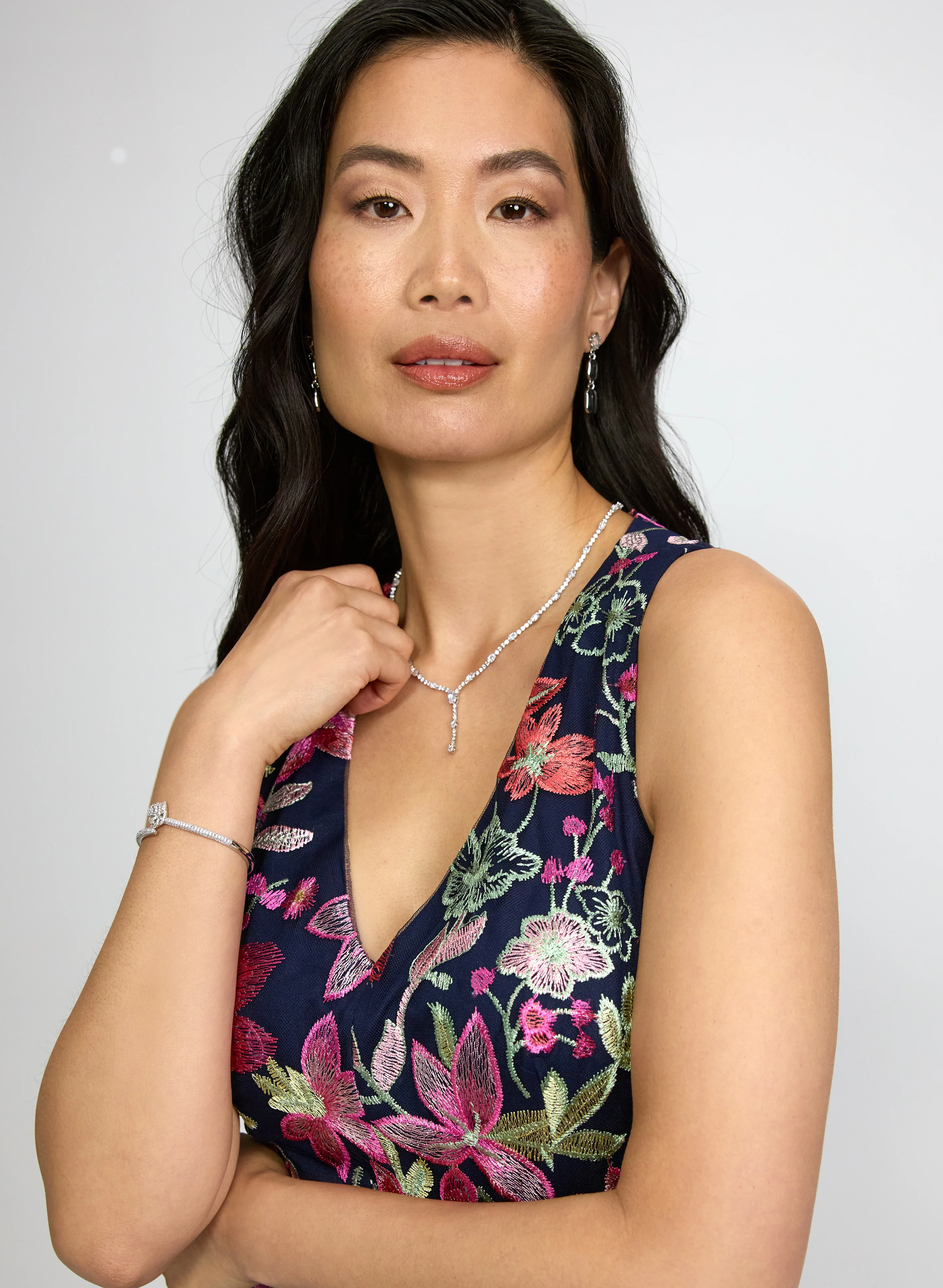 Floral Embroidered Dress - Image 3
