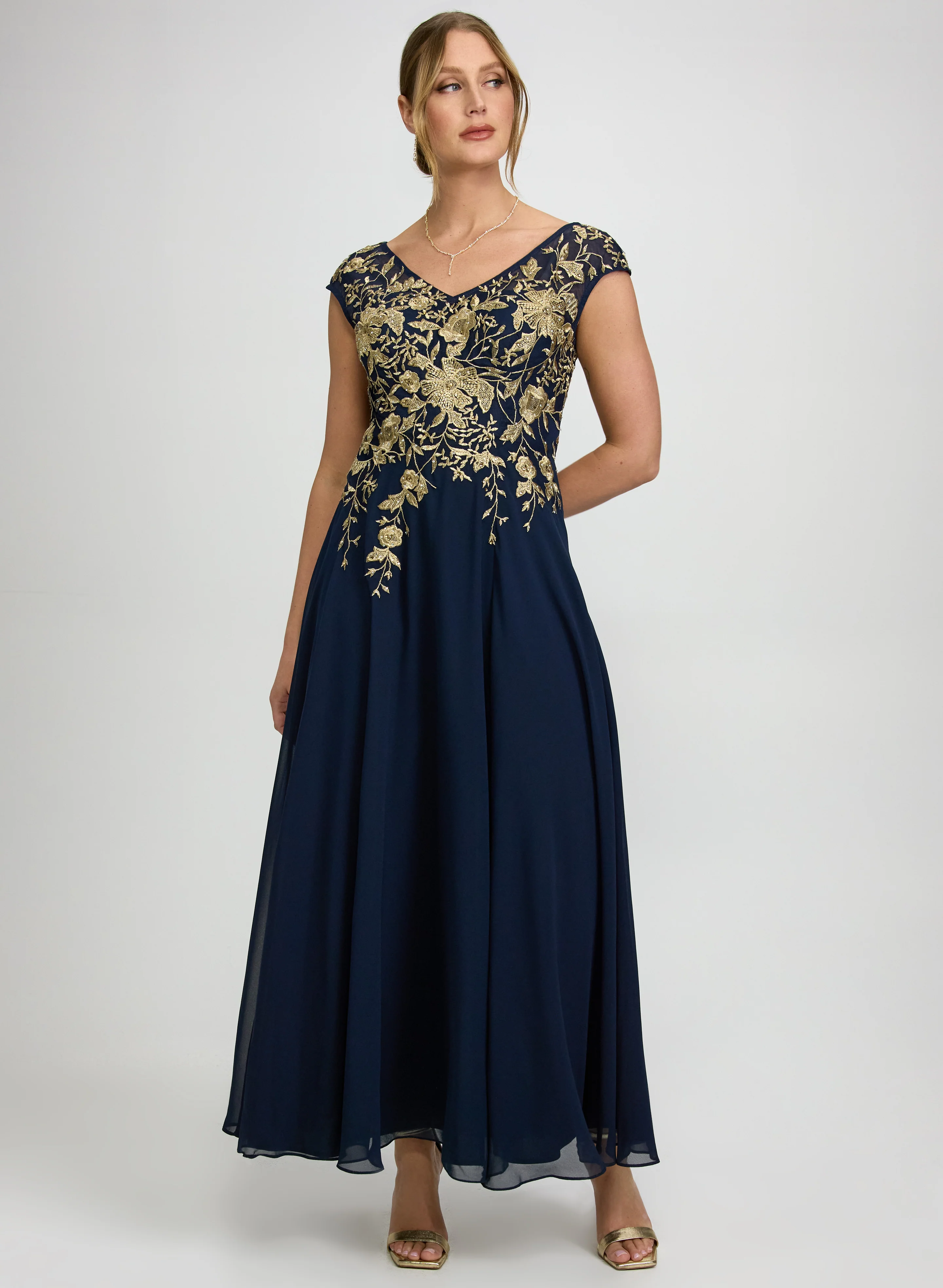Floral Embroidered Dress