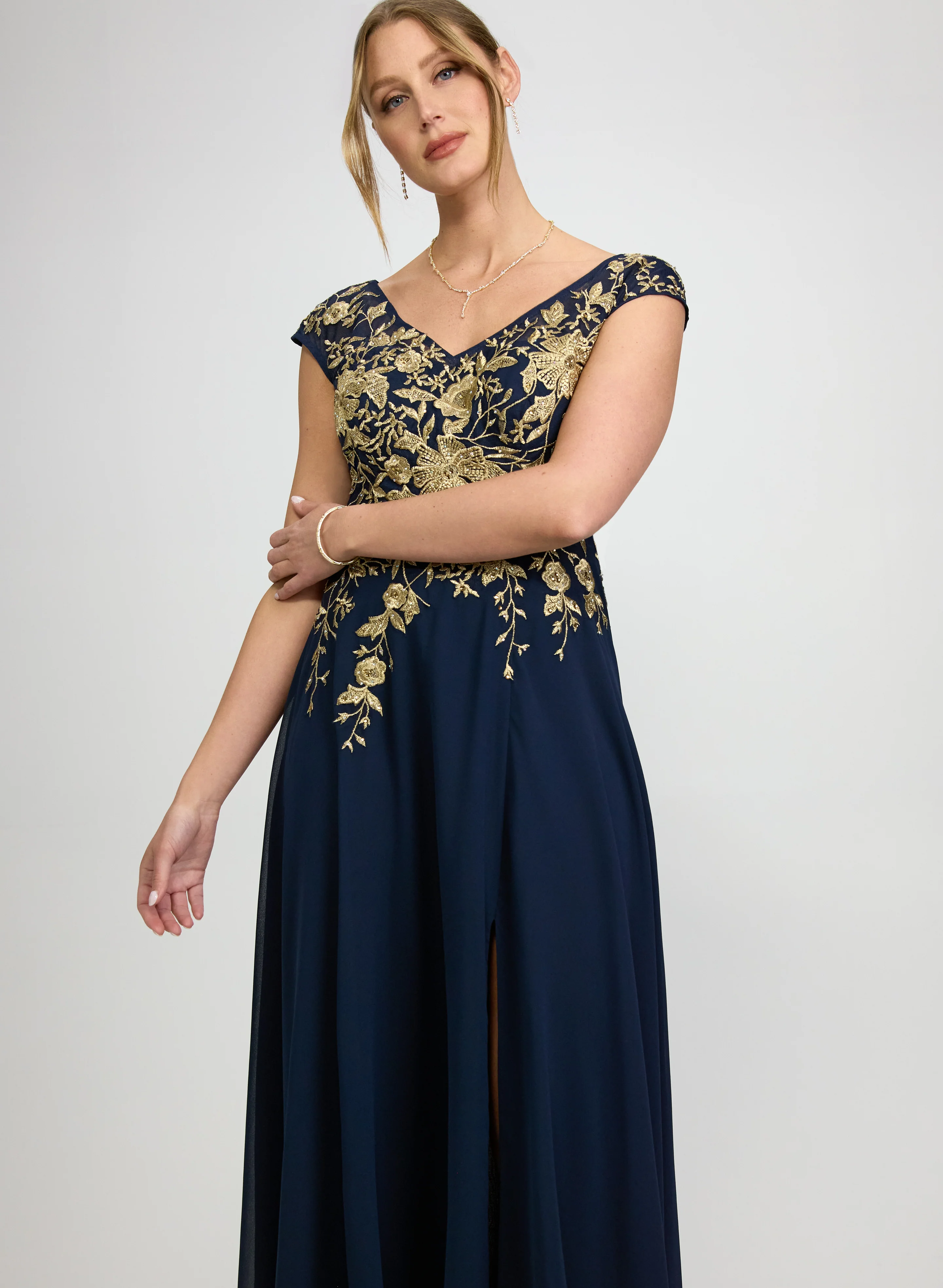Floral Embroidered Dress - Image 5