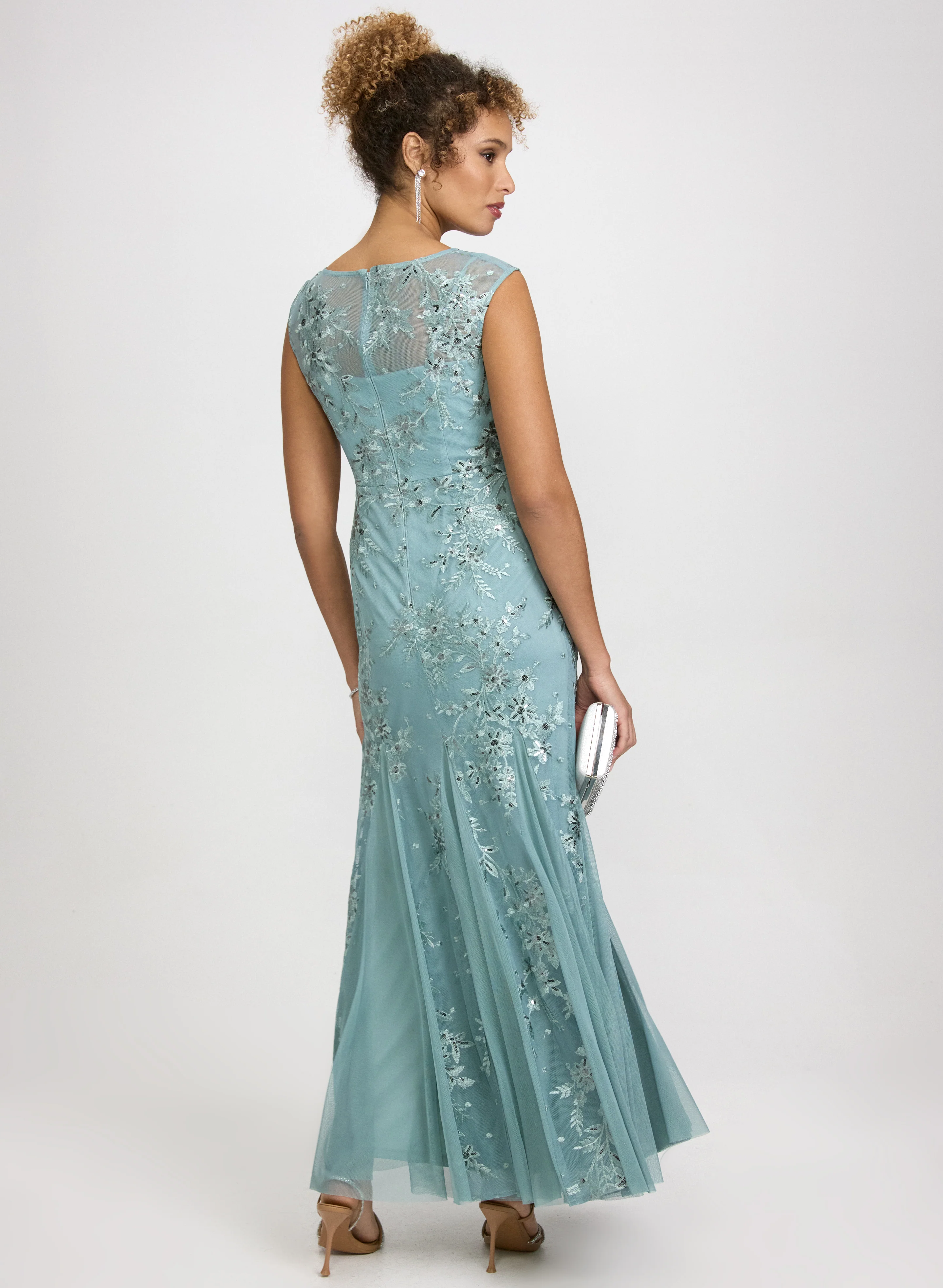 Floral Embroidered Dress - Image 4