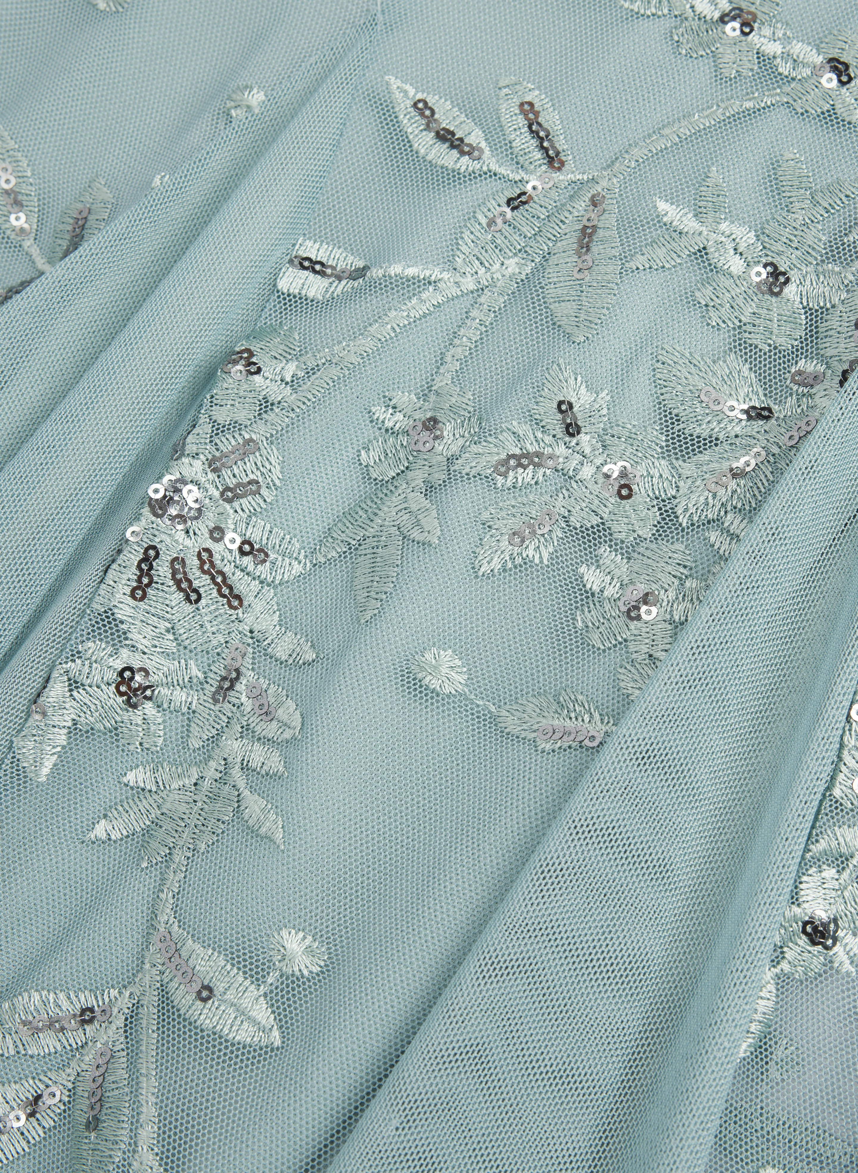 Floral Embroidered Dress - Image 6