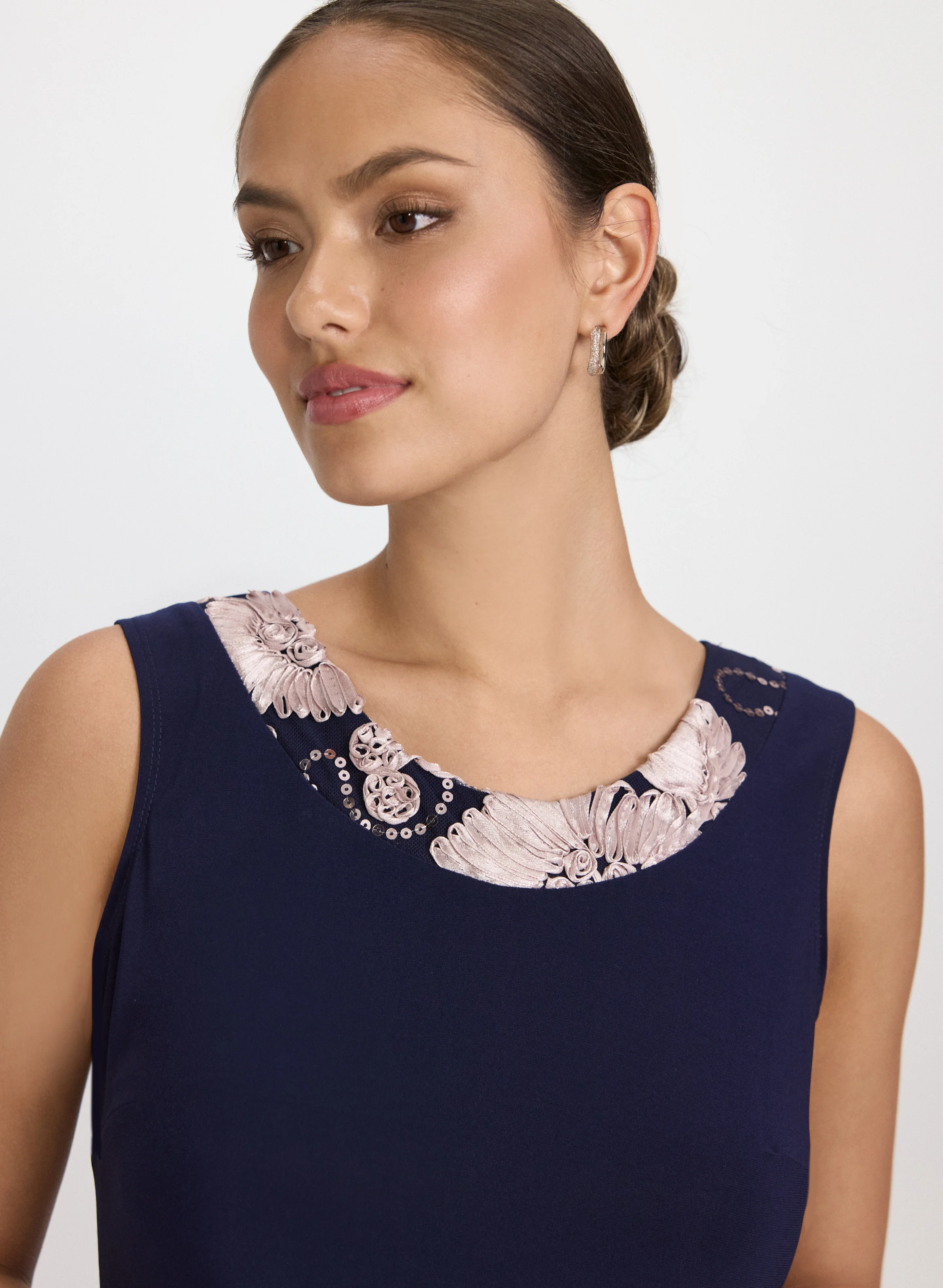 Floral Embroidered Jacket & Dress Set - Image 5