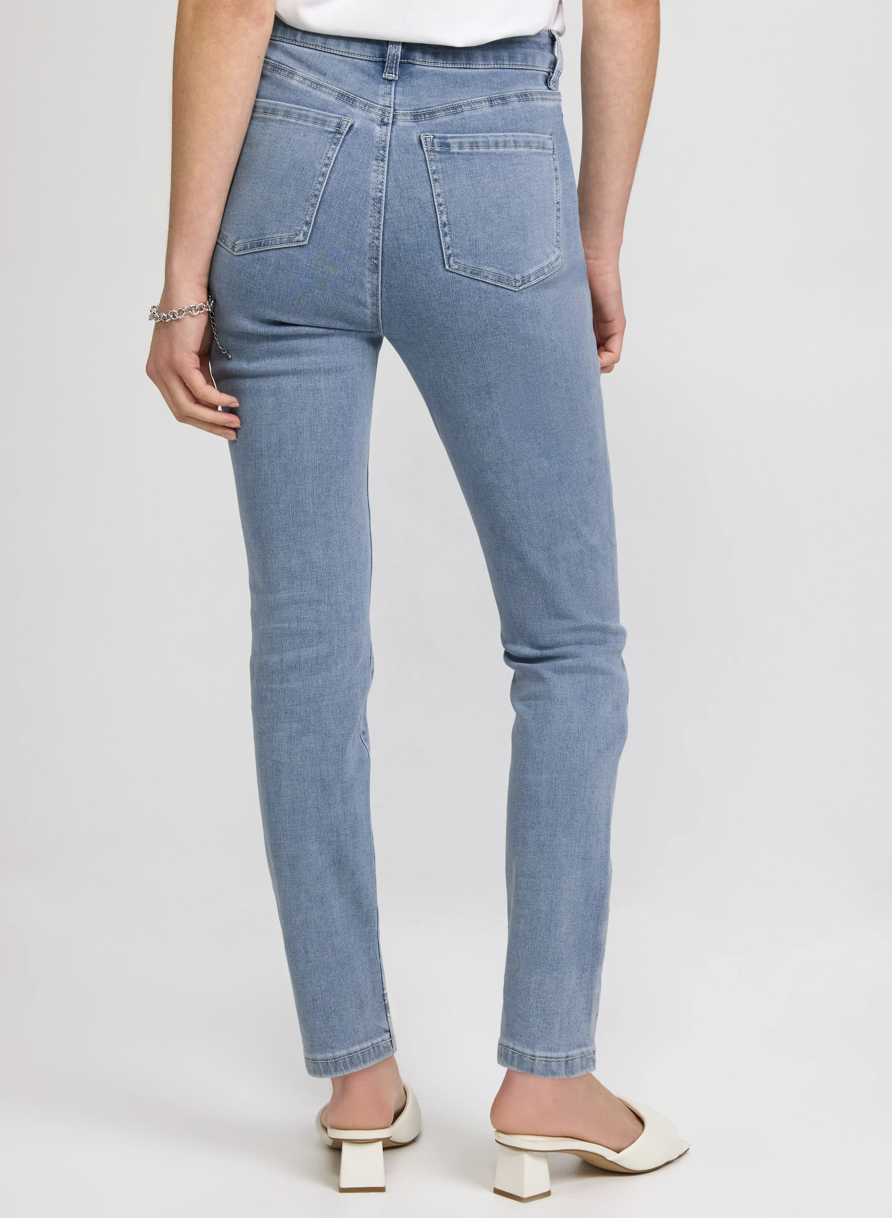 Floral Embroidered Jeans - Image 4