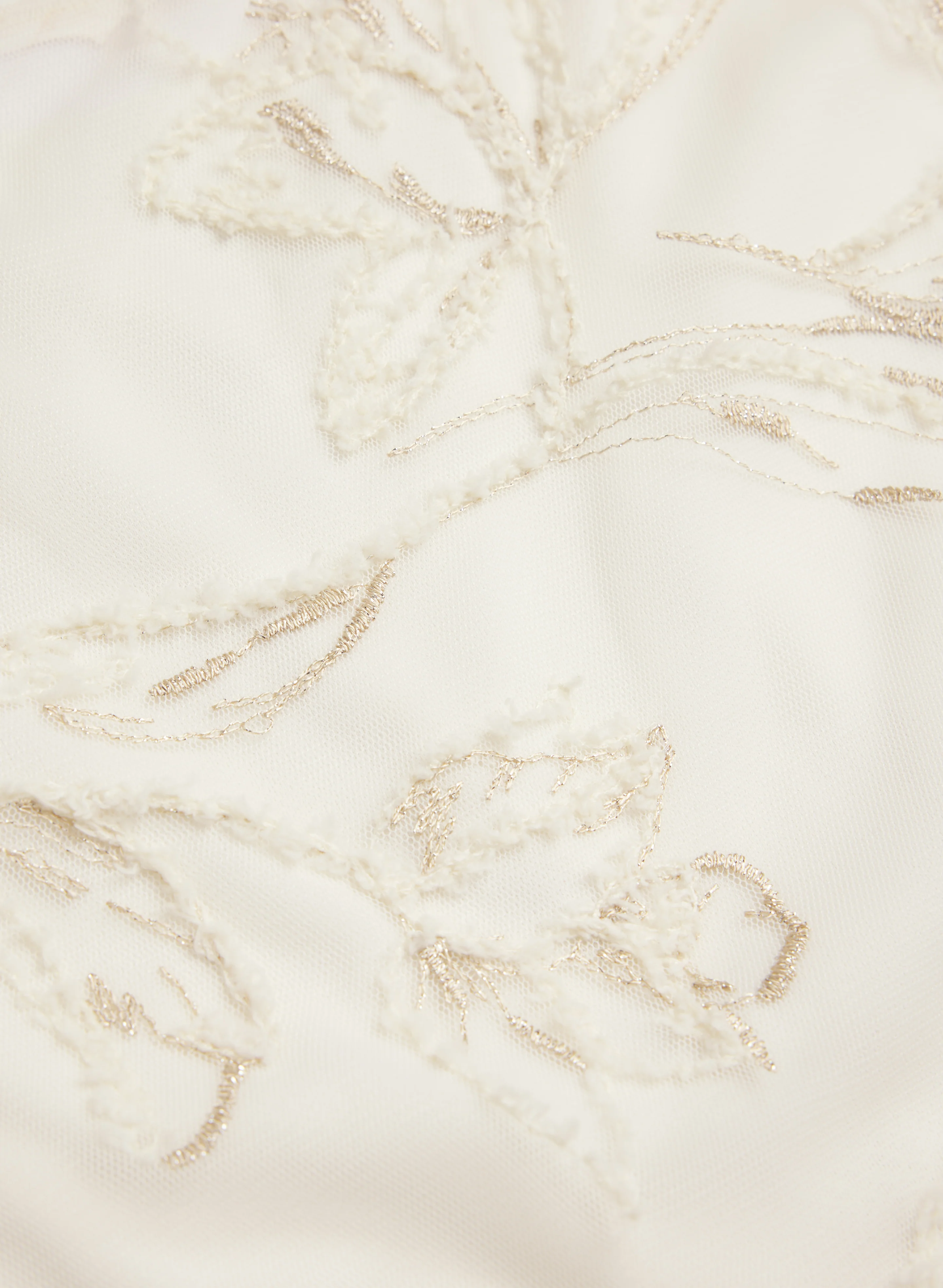 Floral Embroidered Mesh Top - Image 7