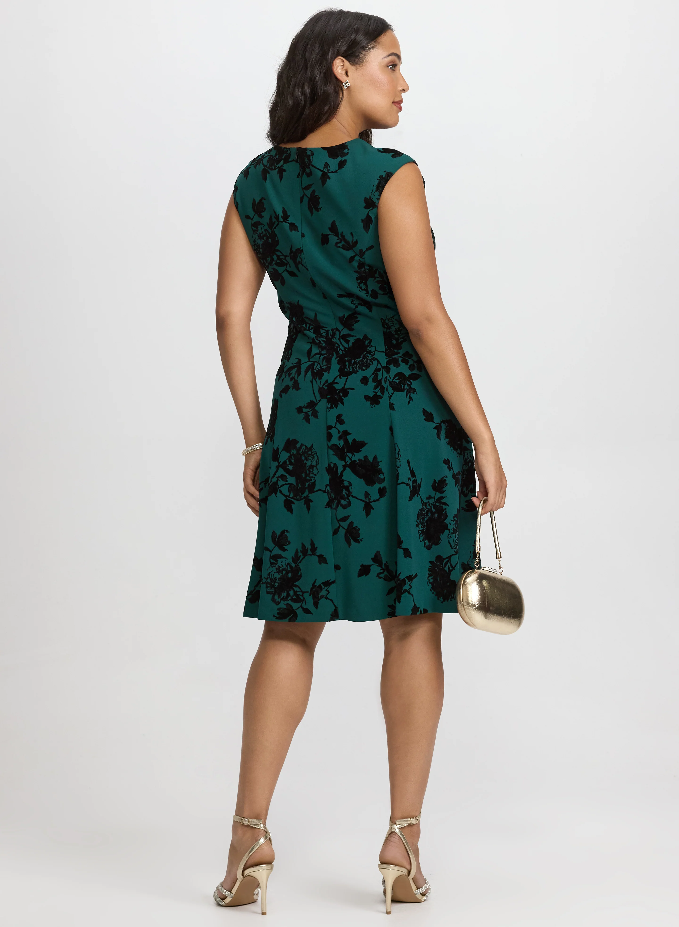 Floral Fit and Flare Dress - Image 4
