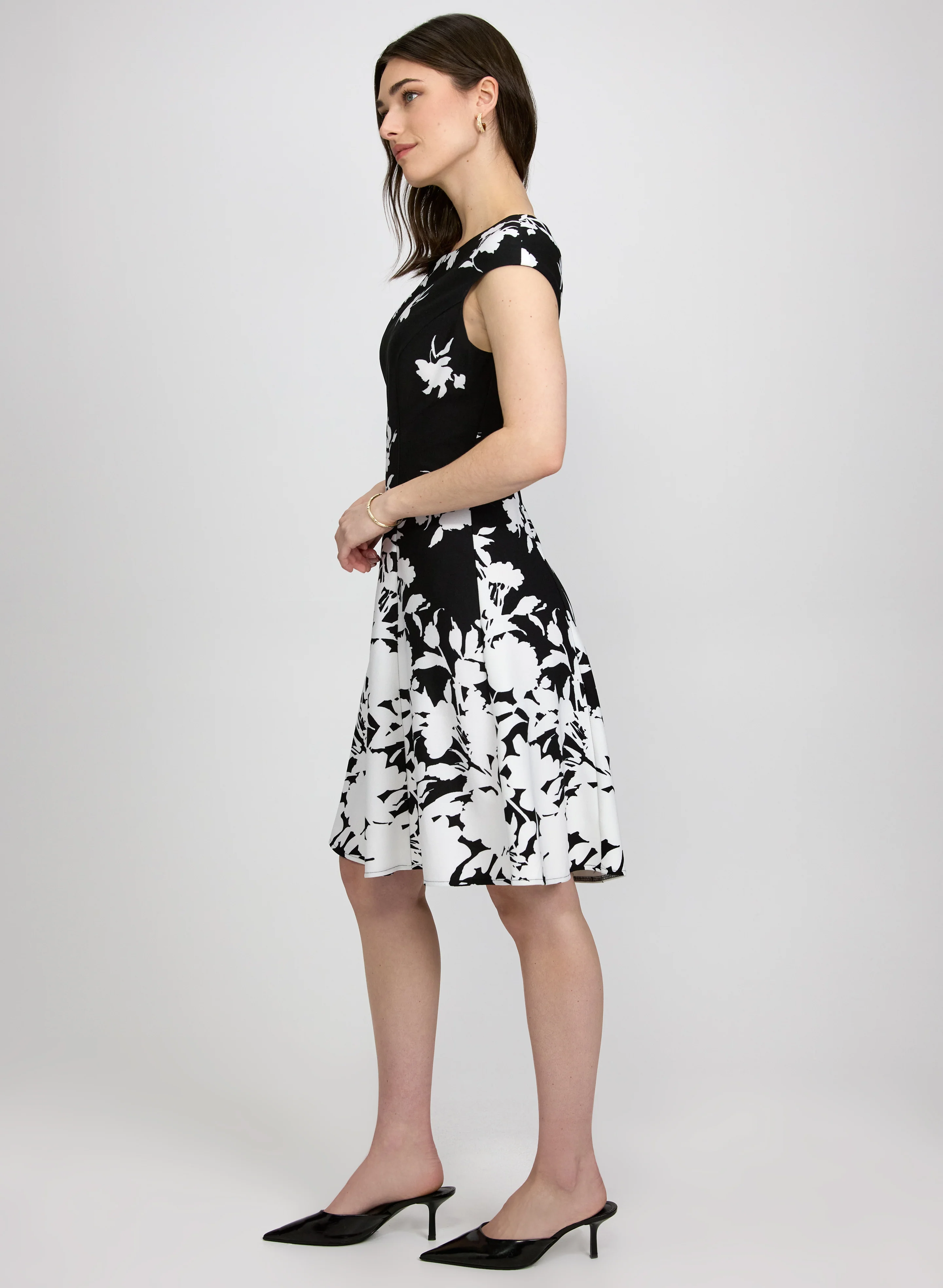 Floral Fit & Flare Dress - Image 2