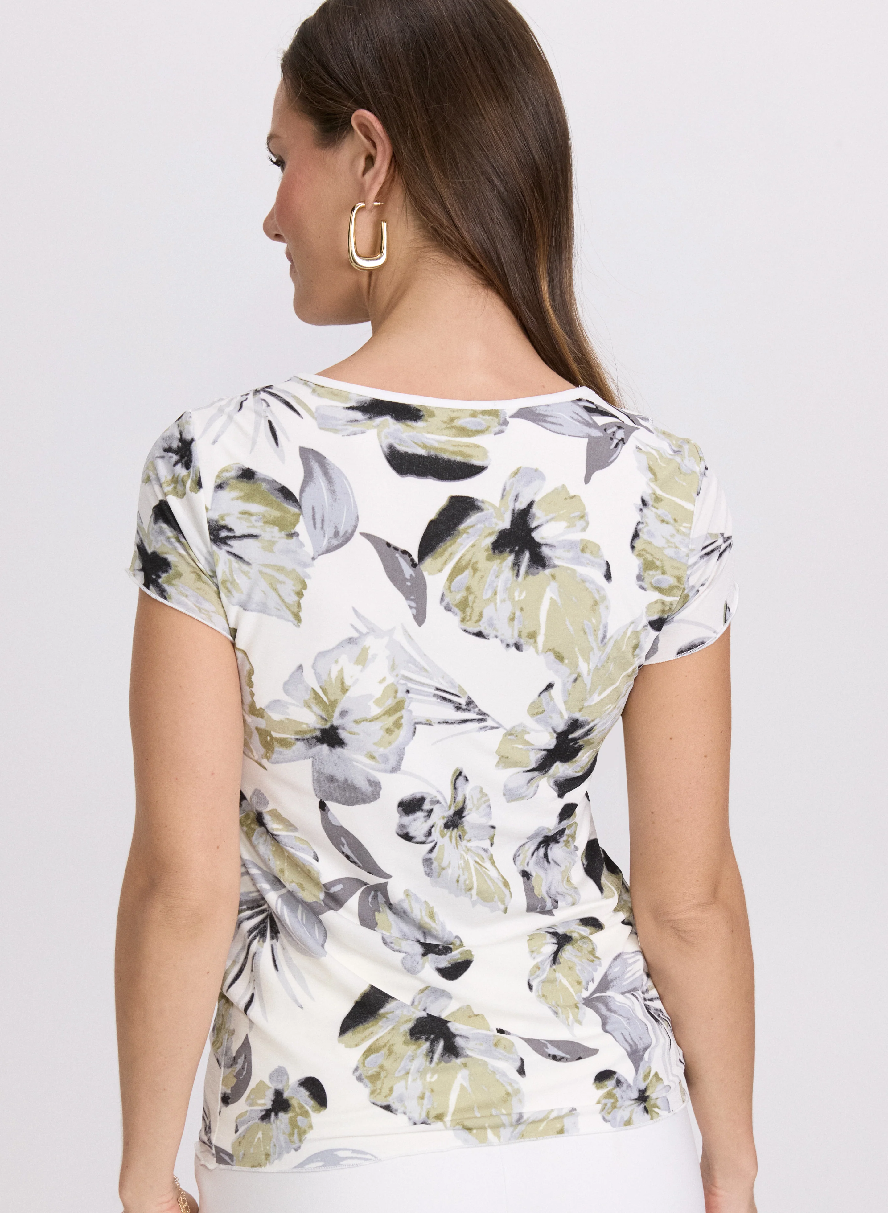 Floral Flounce Front Top - Image 4