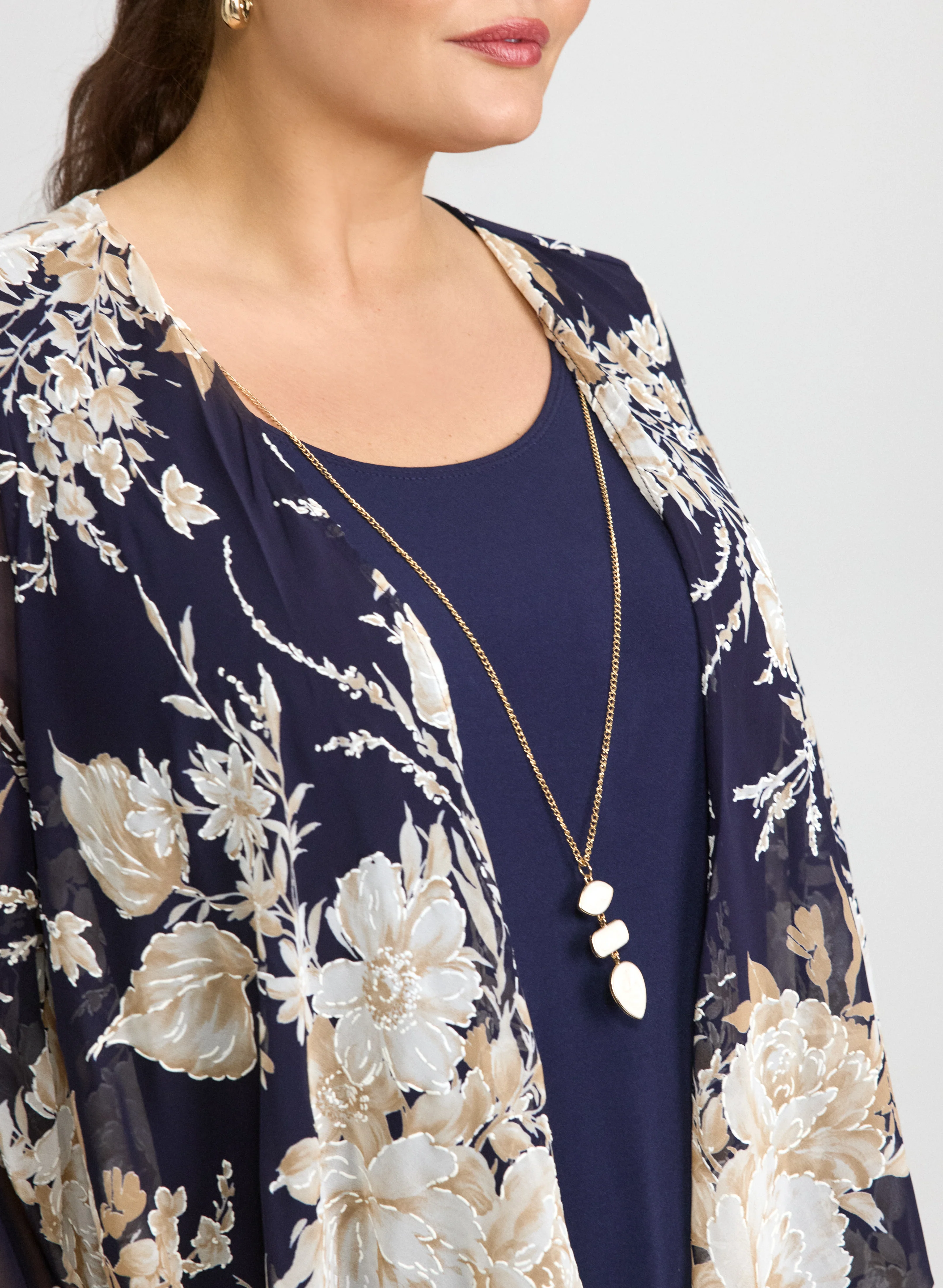 Floral Jacket & Jersey Dress - Image 5
