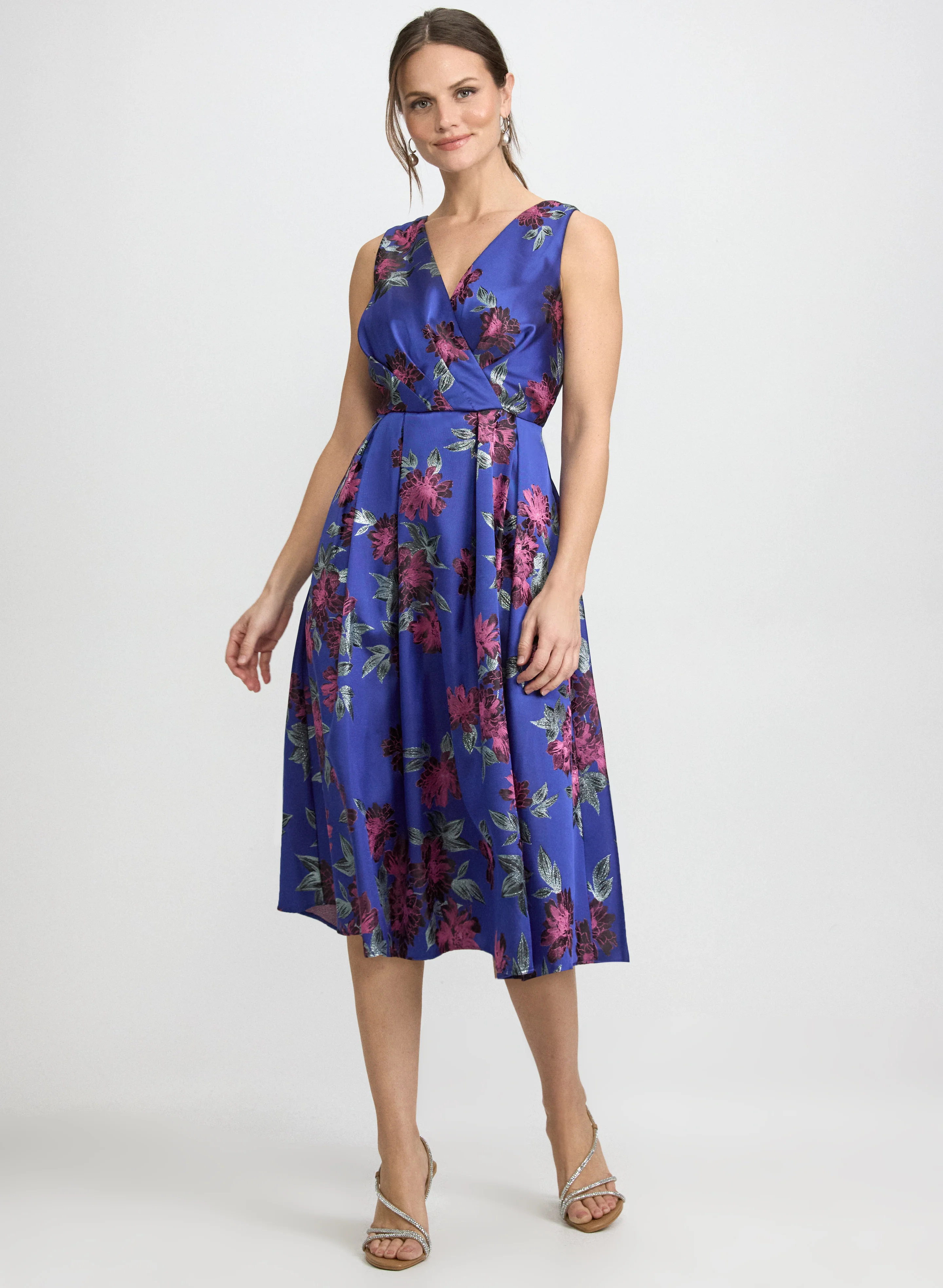 Floral Jacquard Dress