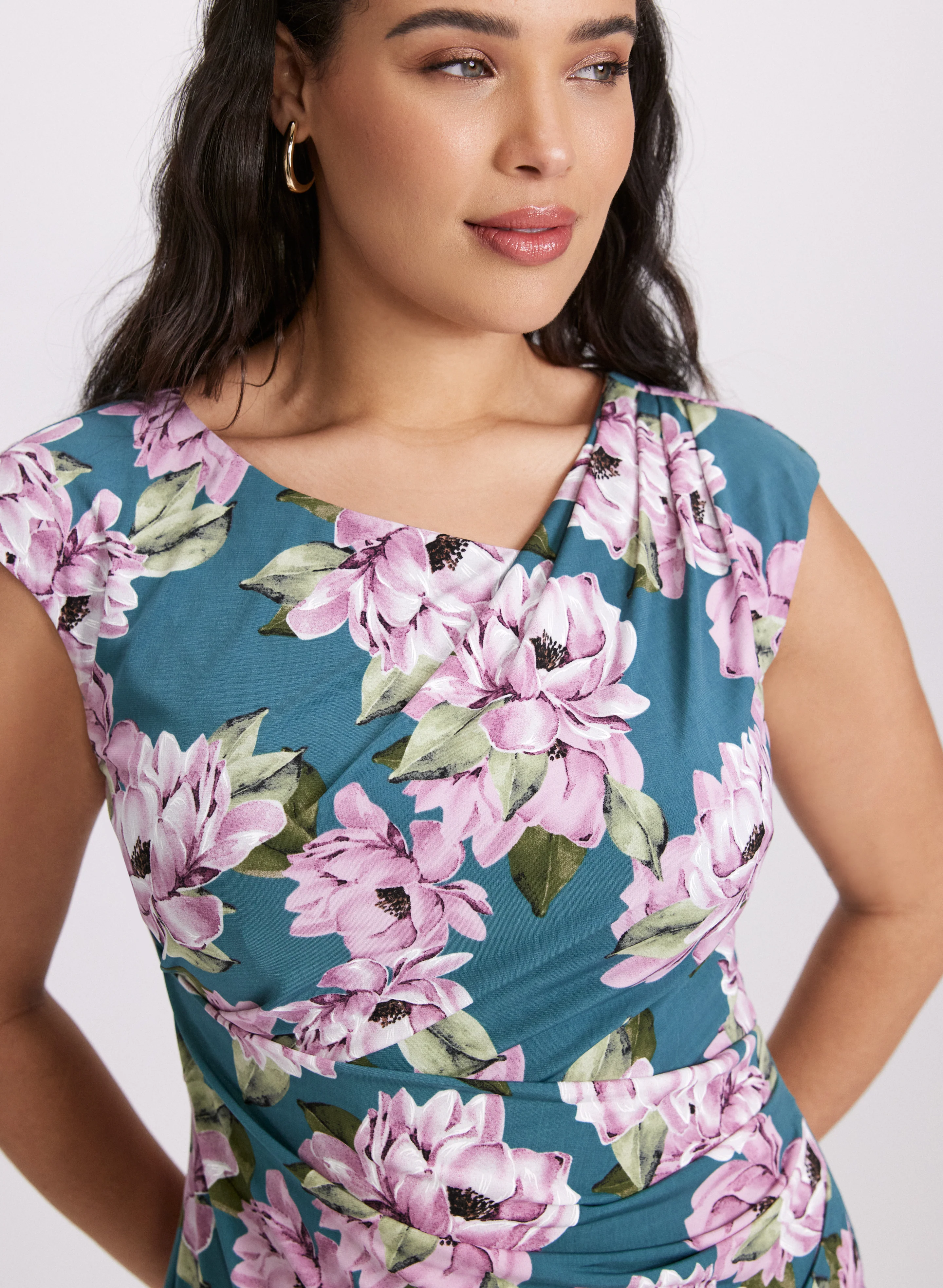 Floral Jersey Dress - Image 3